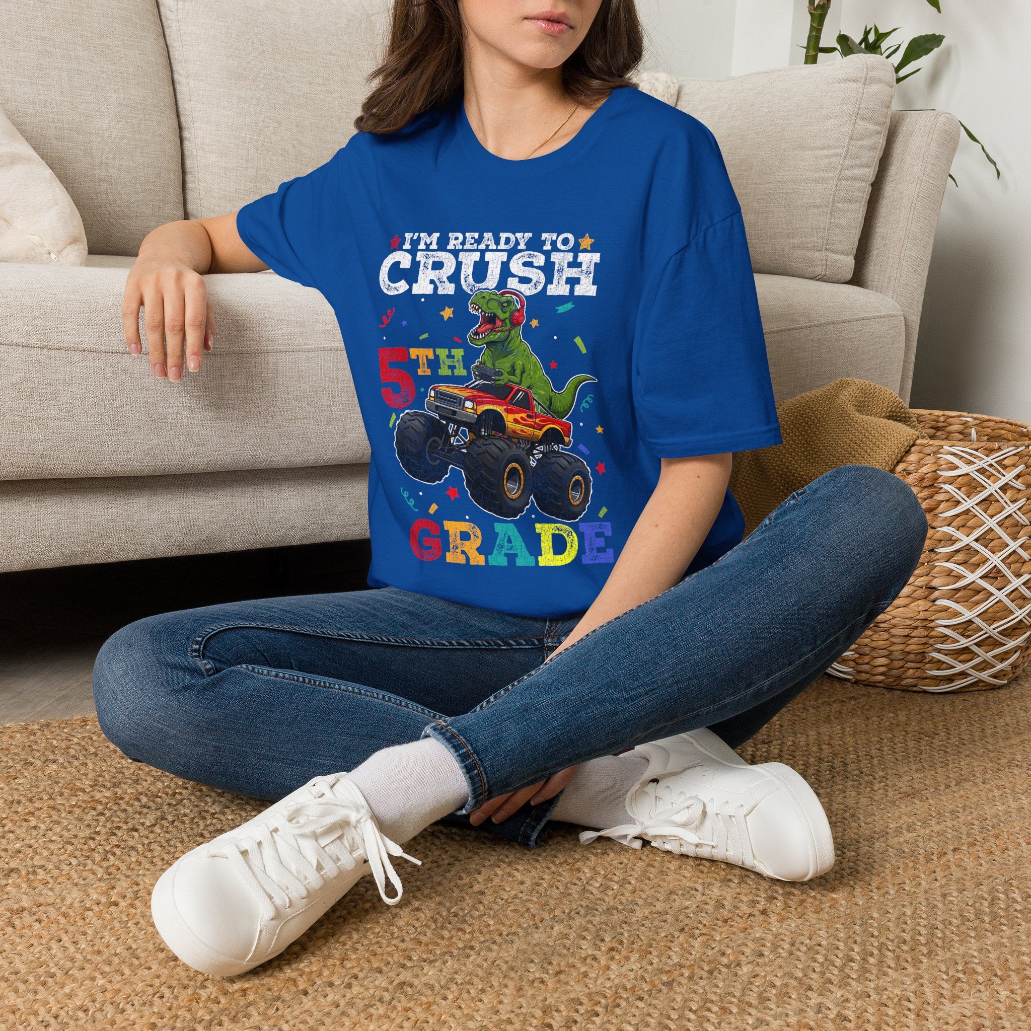 5th Grade T-Shirt – "I'm Ready to Crush 5th Grade" -Adult