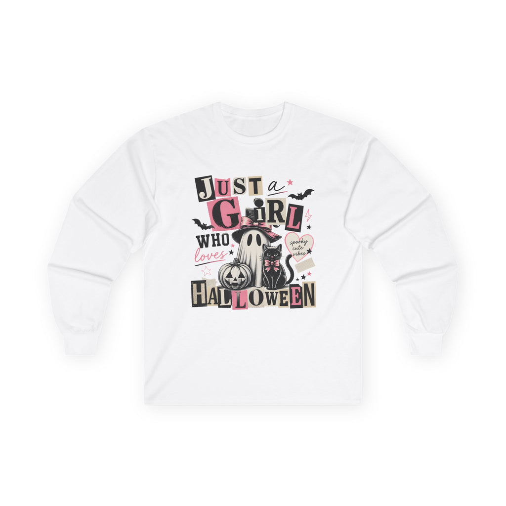 Just a Girl Who Loves Halloween Long Sleeve Tee