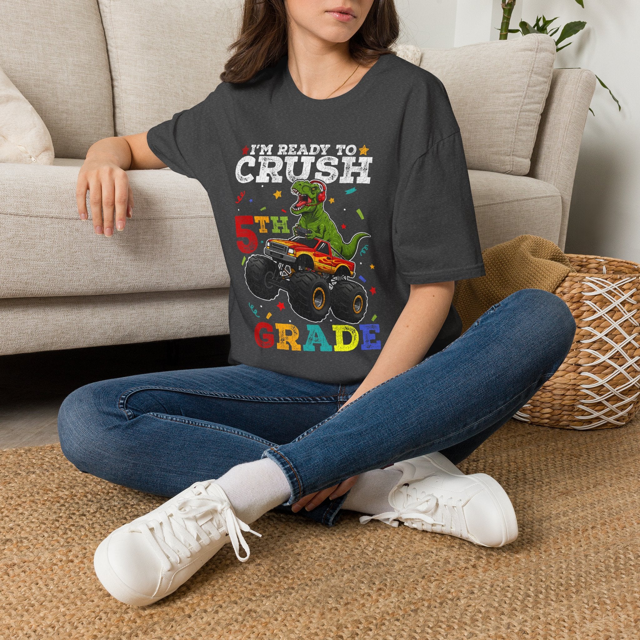 5th Grade T-Shirt – "I'm Ready to Crush 5th Grade" -Adult