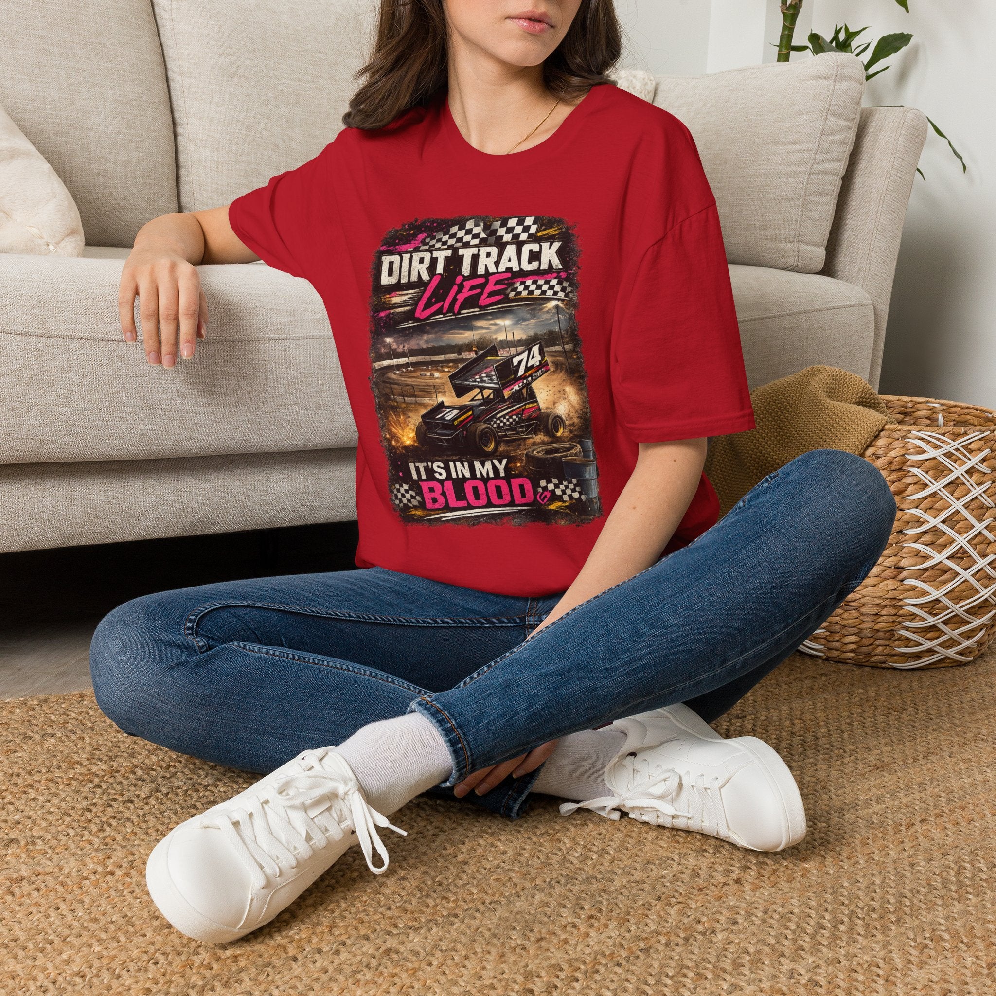 "It's In My Blood" Racing Tee