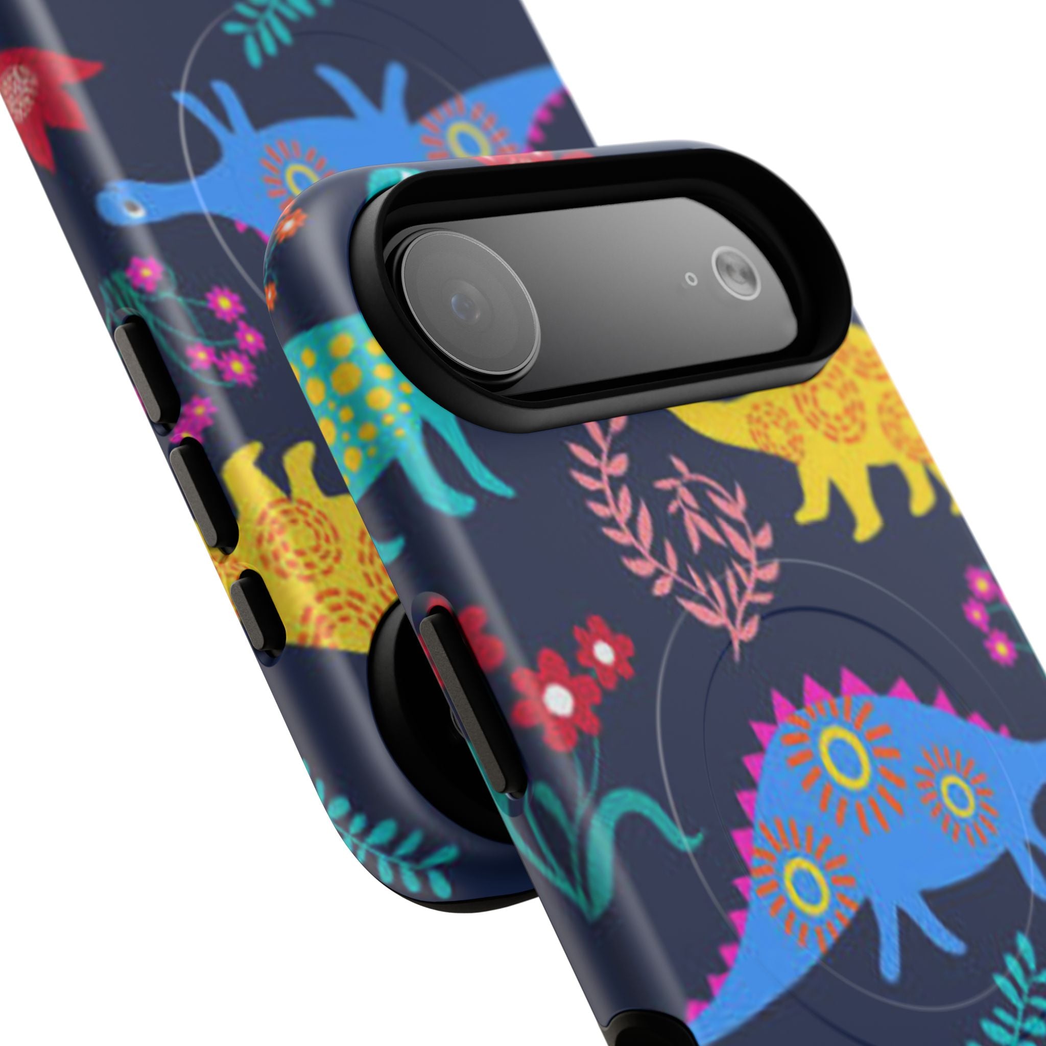 Dino Floral Tough Magnetic Phone Case