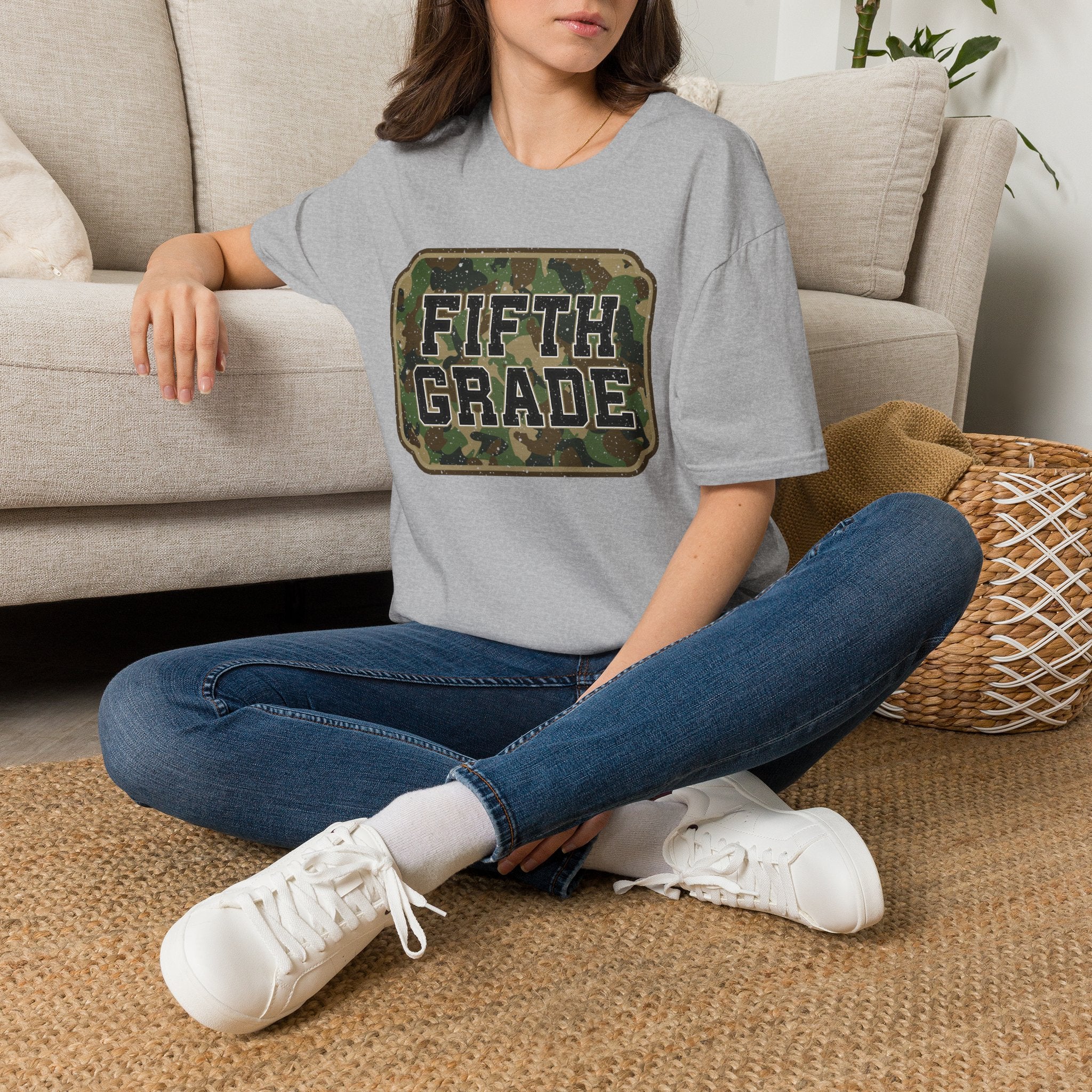 Fifth Grade Camo  (adult)  T-Shirt