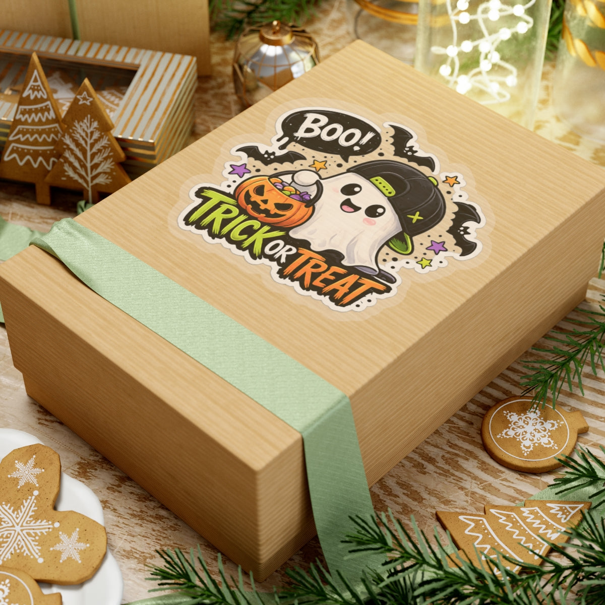 "Trick or Treat" Sticker