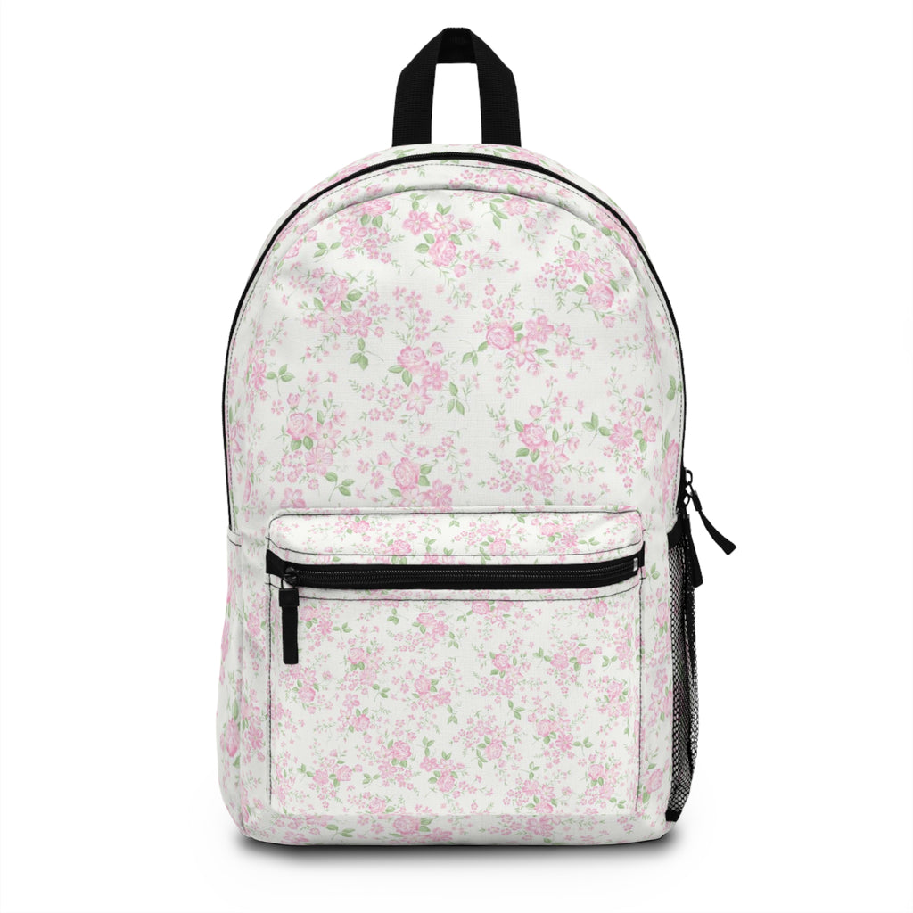 Floral Pink Rose Backpack