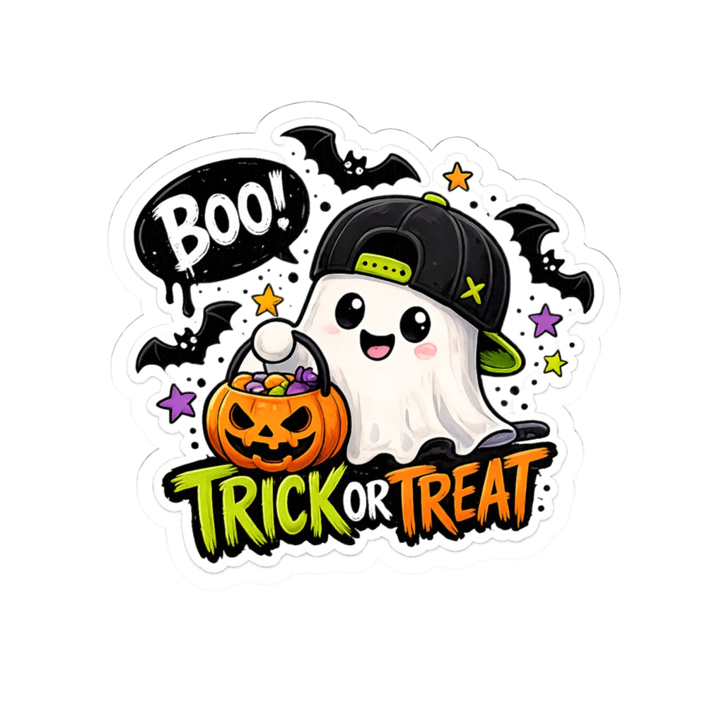 "Trick or Treat" Sticker