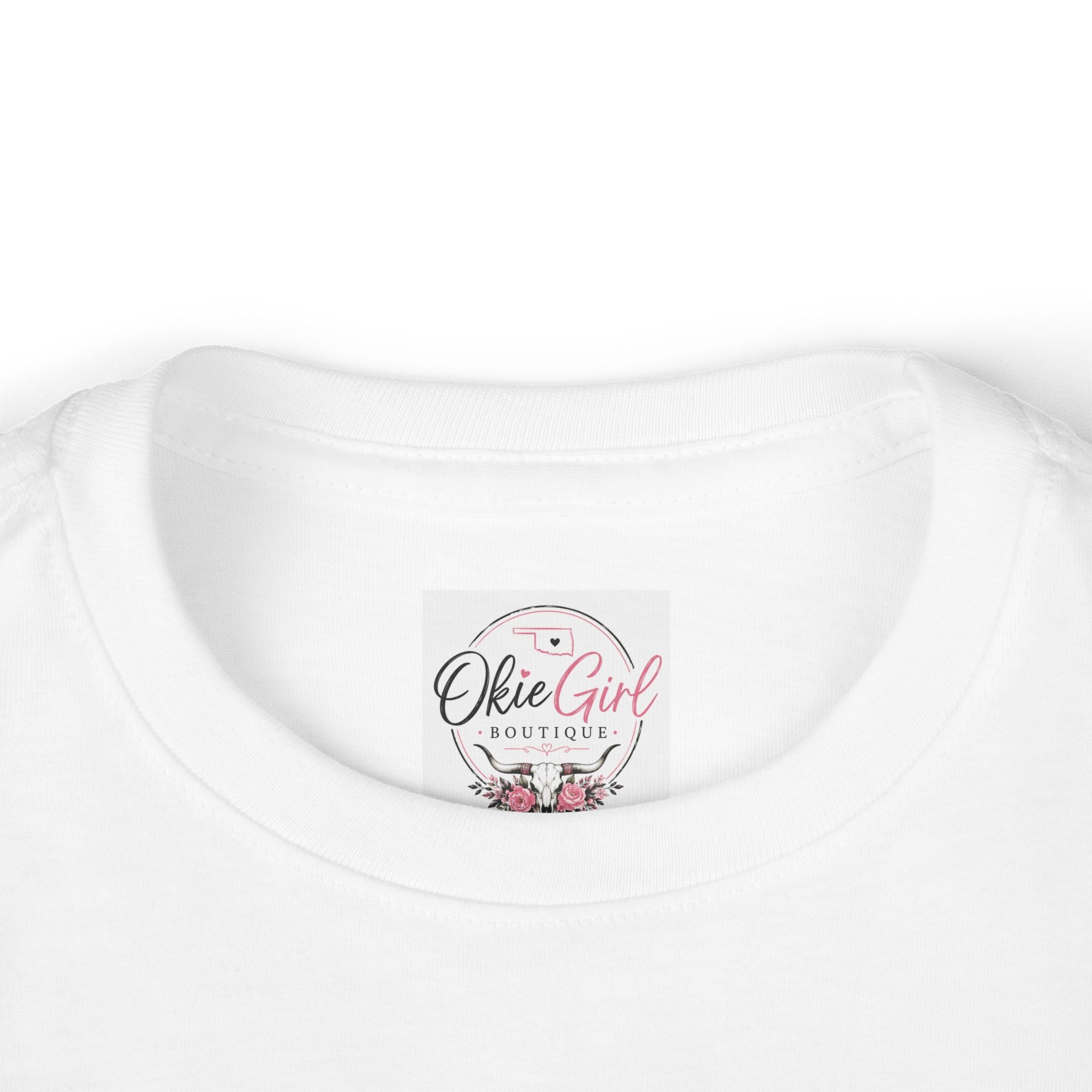 Love Cow Toddler Long Sleeve Tee — Cute Farm Animal Heart Design