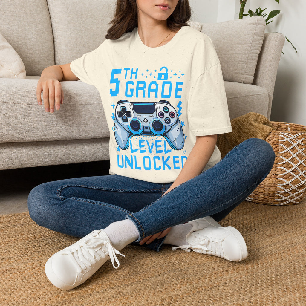 5th Grade Level Unlocked T-Shirt — Adult size