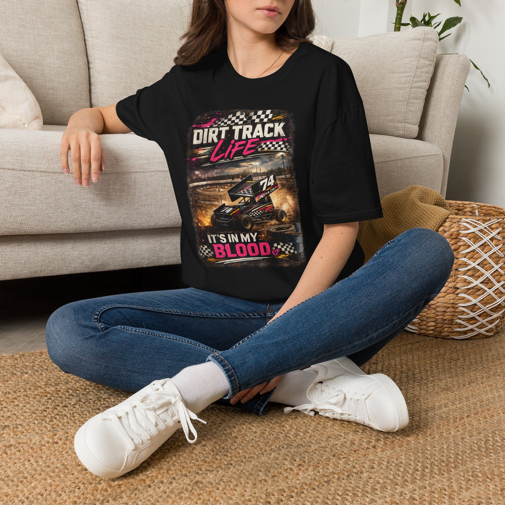"It's In My Blood" Racing Tee