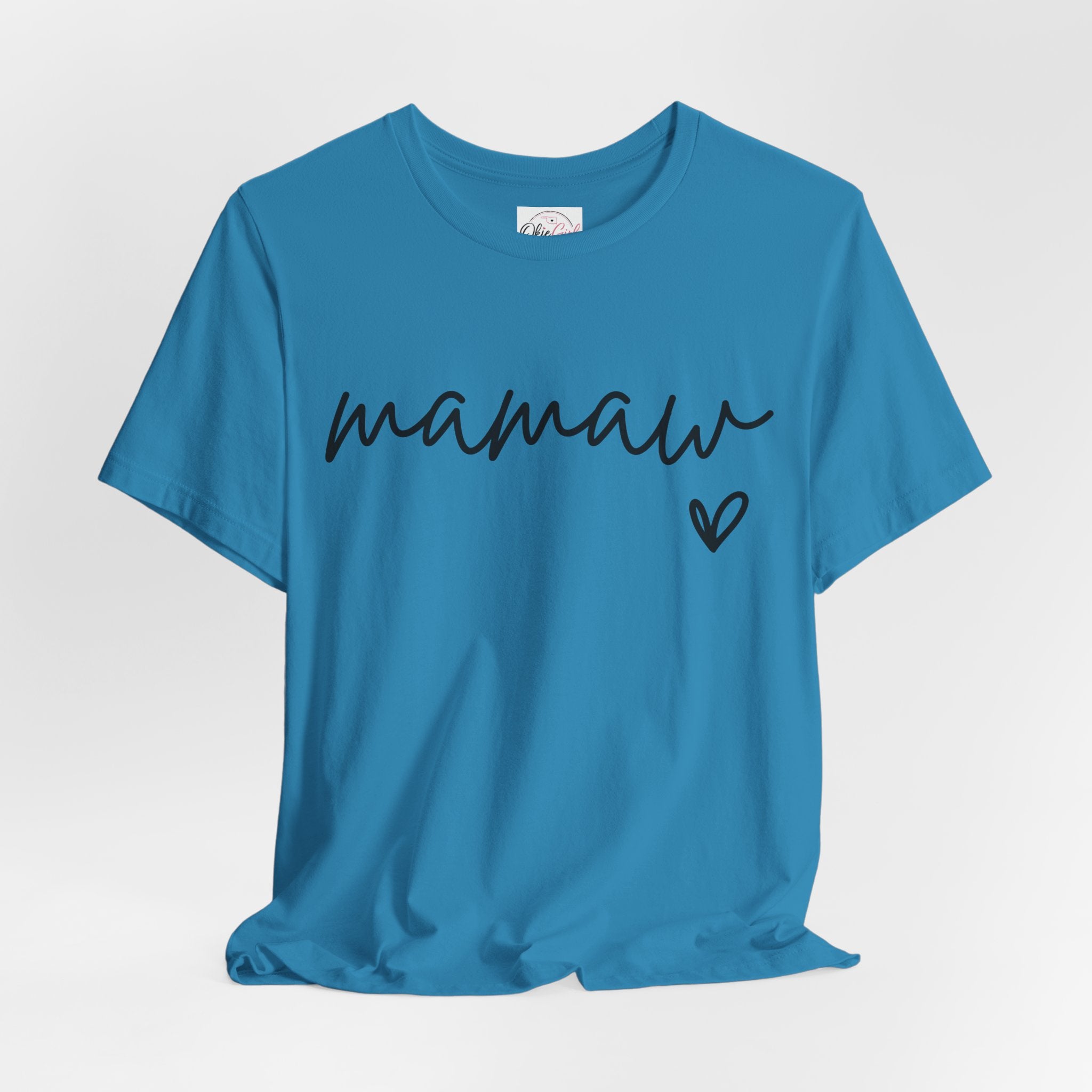 Mamaw Script Heart T-Shirt
