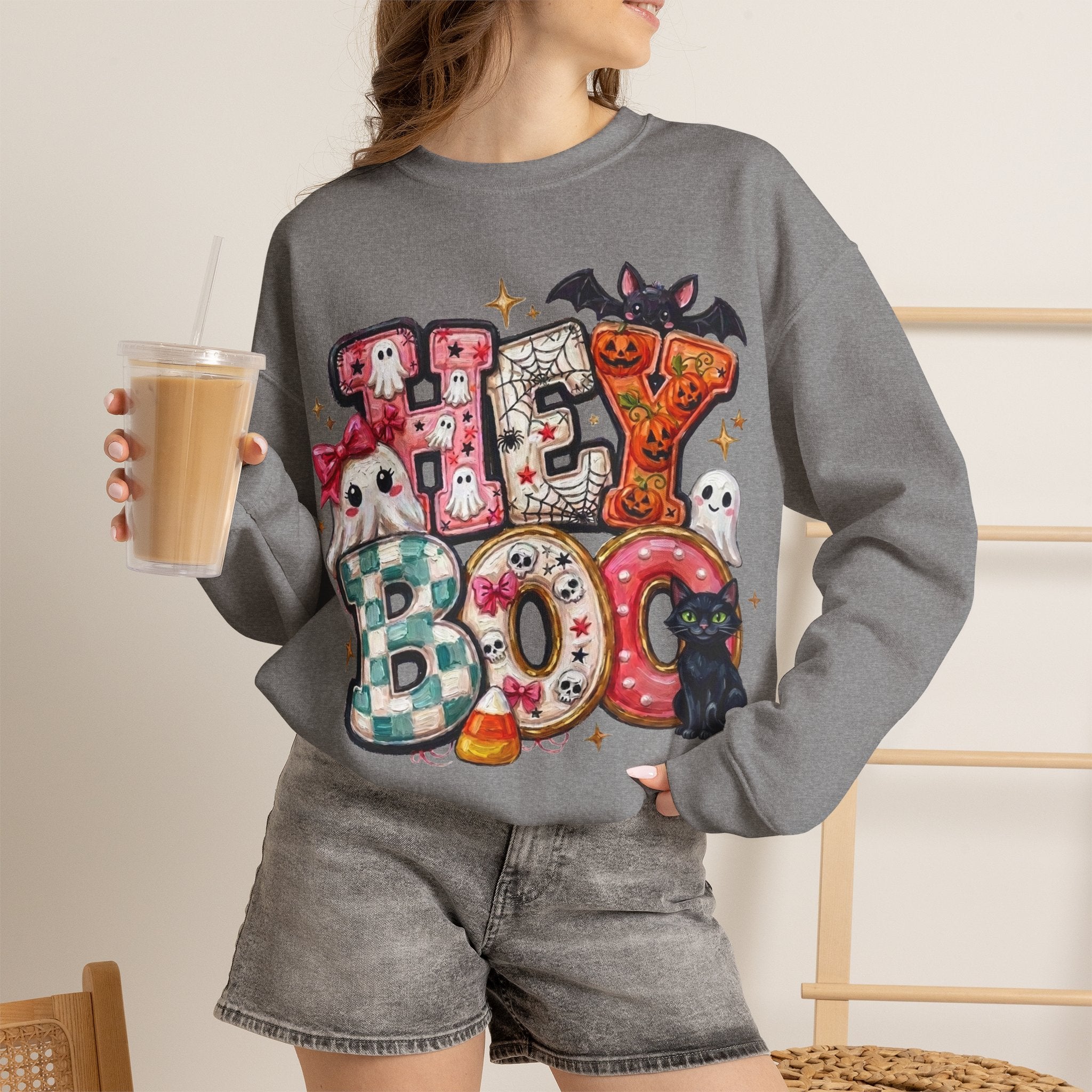 Halloween 'Hey Boo' Sweatshirt