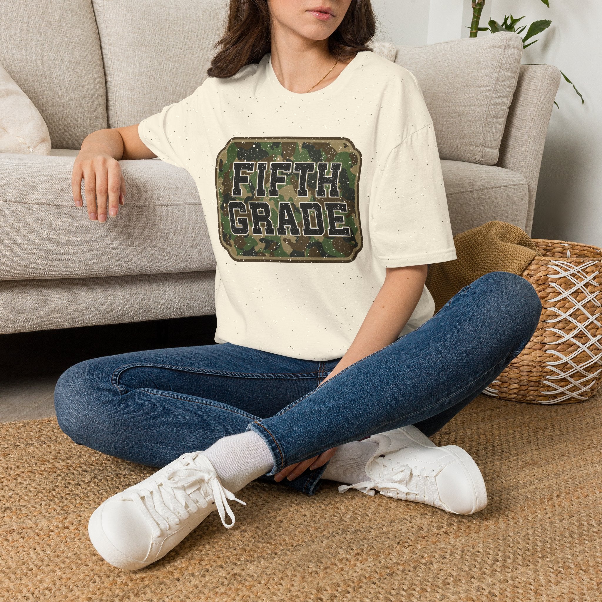 Fifth Grade Camo  (adult)  T-Shirt