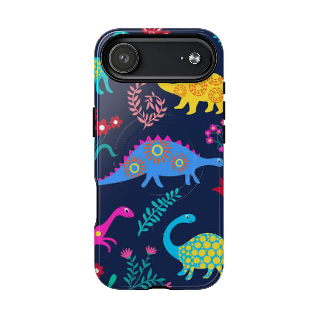 Dino Floral Tough Magnetic Phone Case