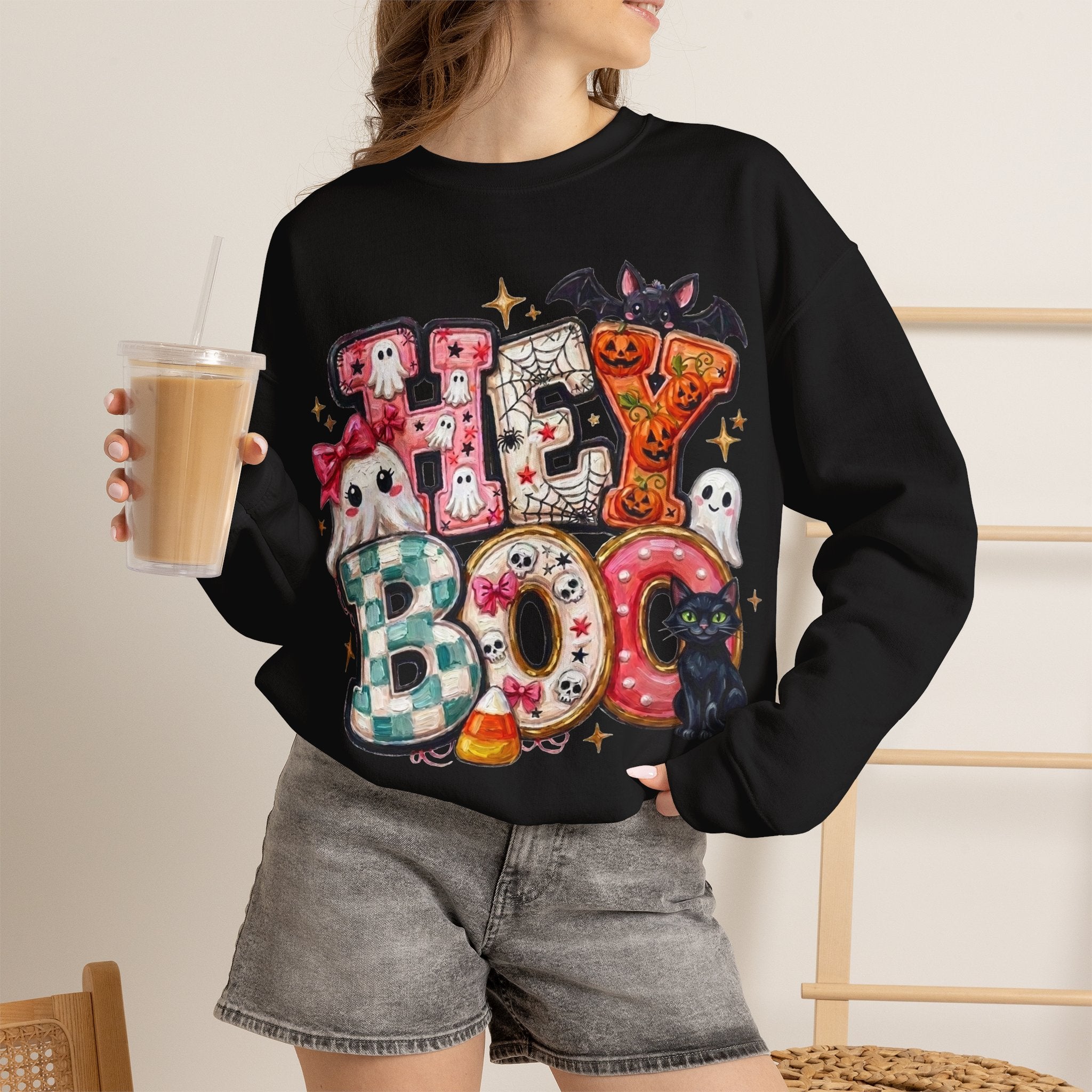 Halloween 'Hey Boo' Sweatshirt