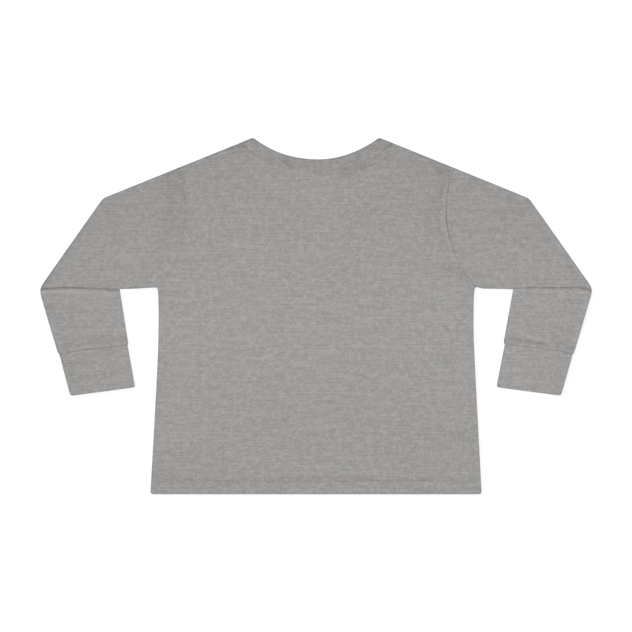 Love Cow Toddler Long Sleeve Tee — Cute Farm Animal Heart Design