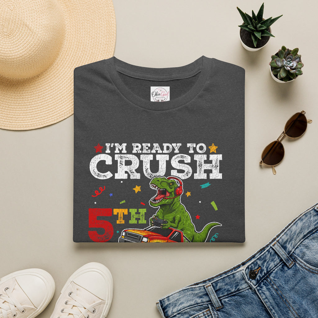 5th Grade T-Shirt – "I'm Ready to Crush 5th Grade" -Adult