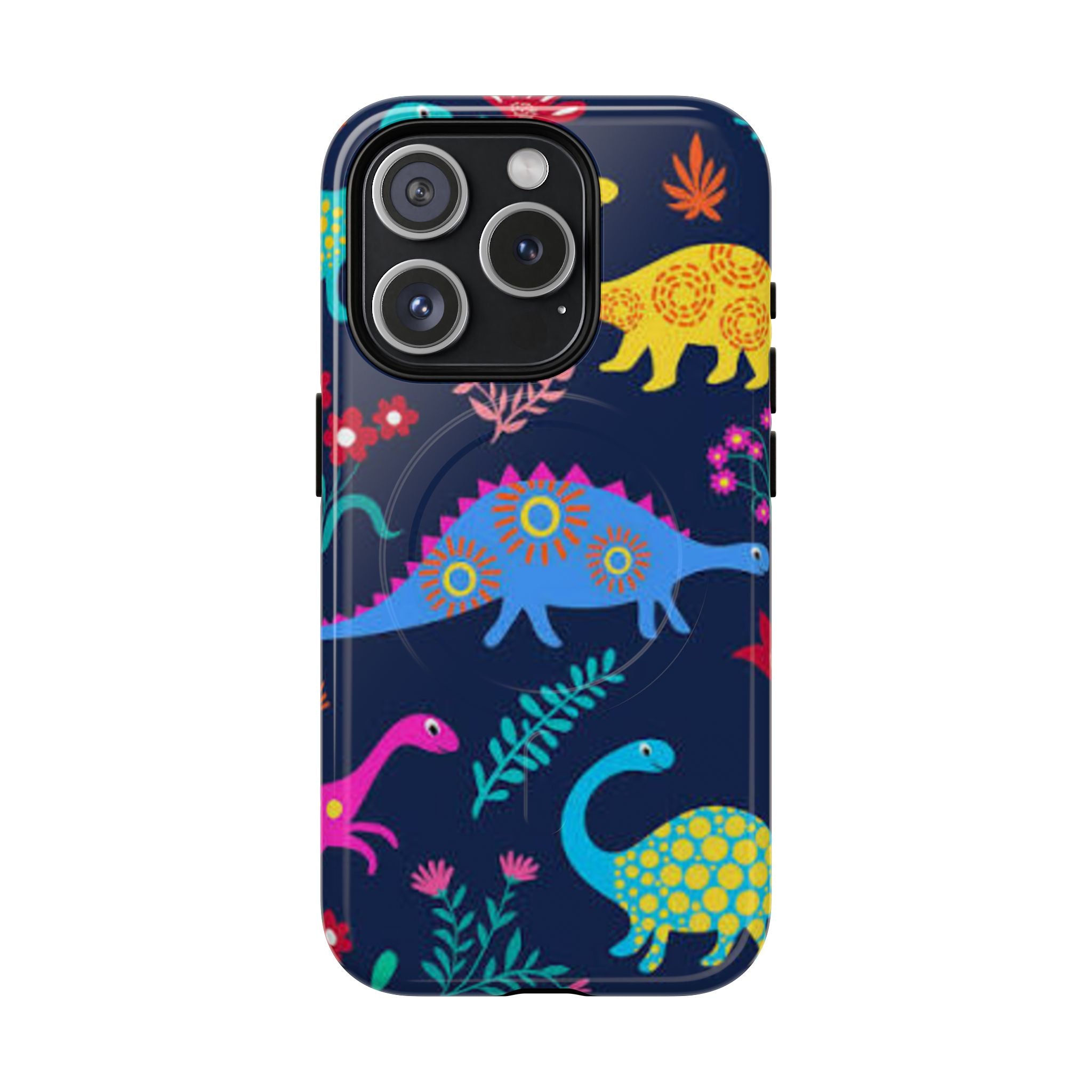 Dino Floral Tough Magnetic Phone Case
