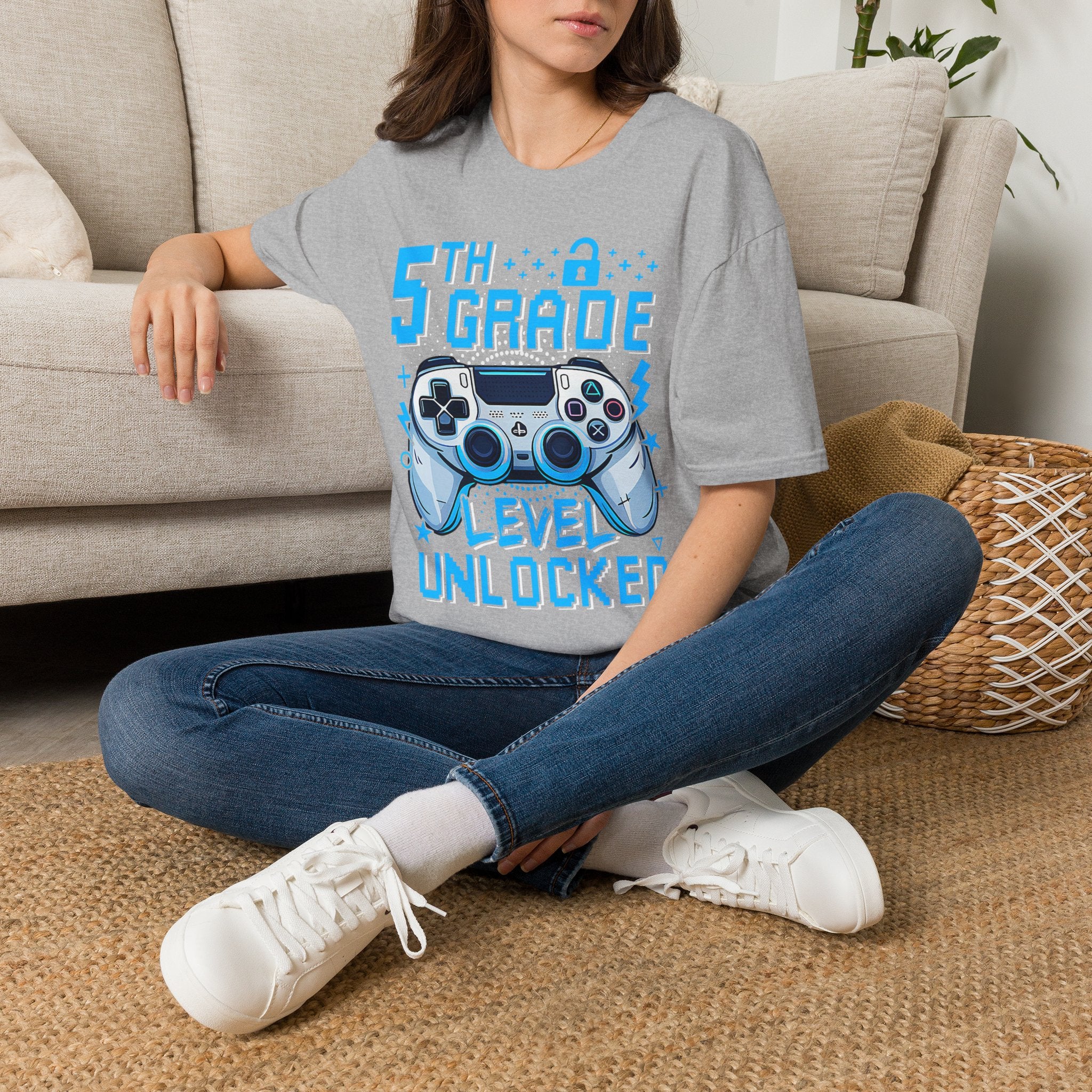 5th Grade Level Unlocked T-Shirt — Adult size