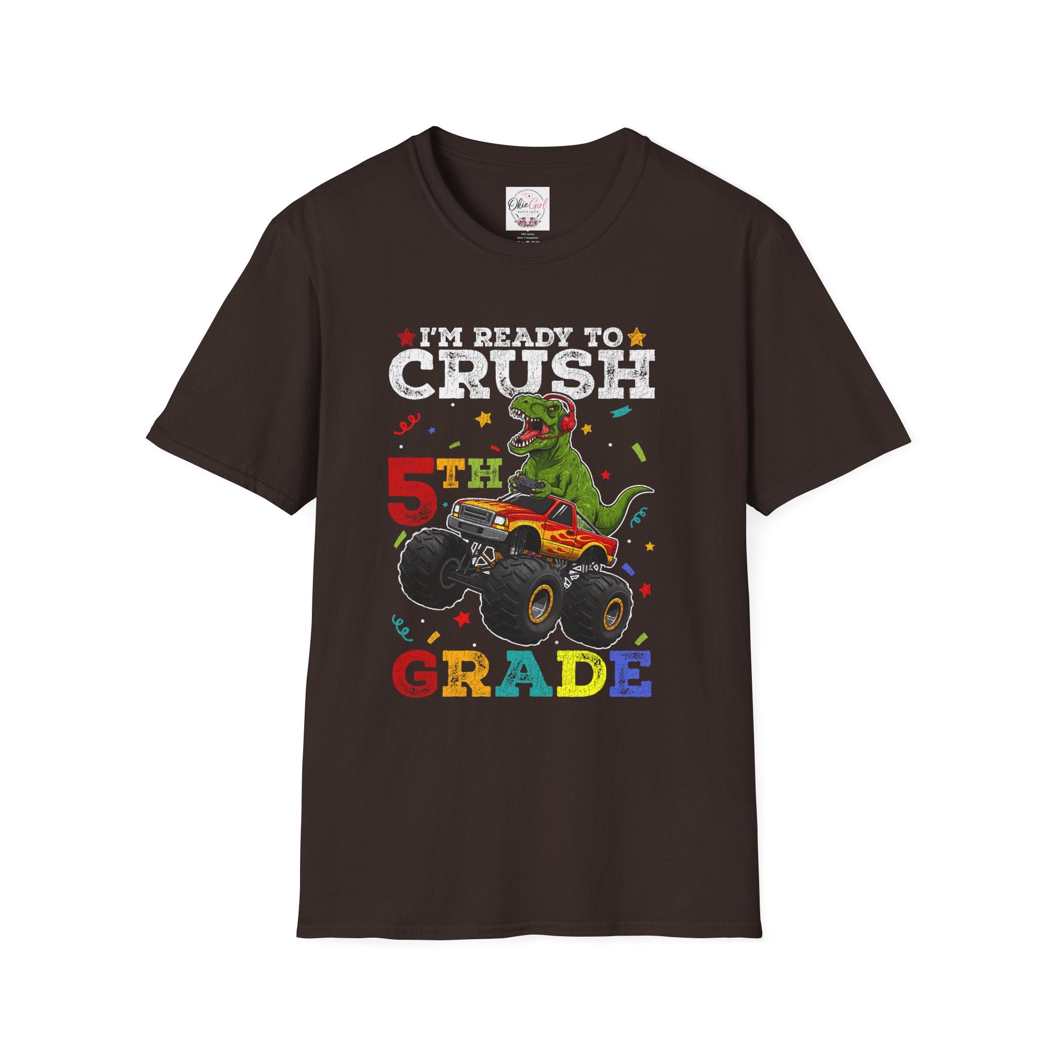 5th Grade T-Shirt – "I'm Ready to Crush 5th Grade" -Adult