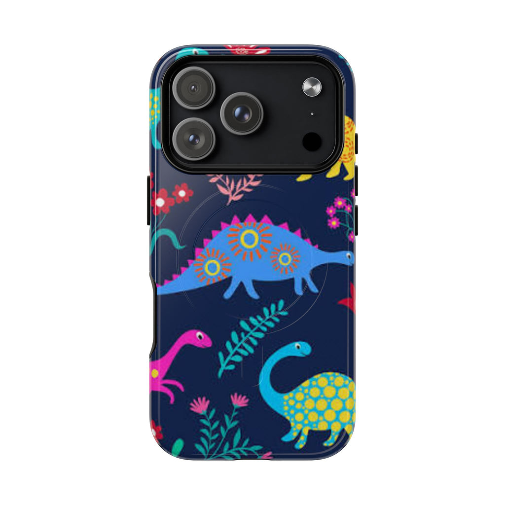 Dino Floral Tough Magnetic Phone Case
