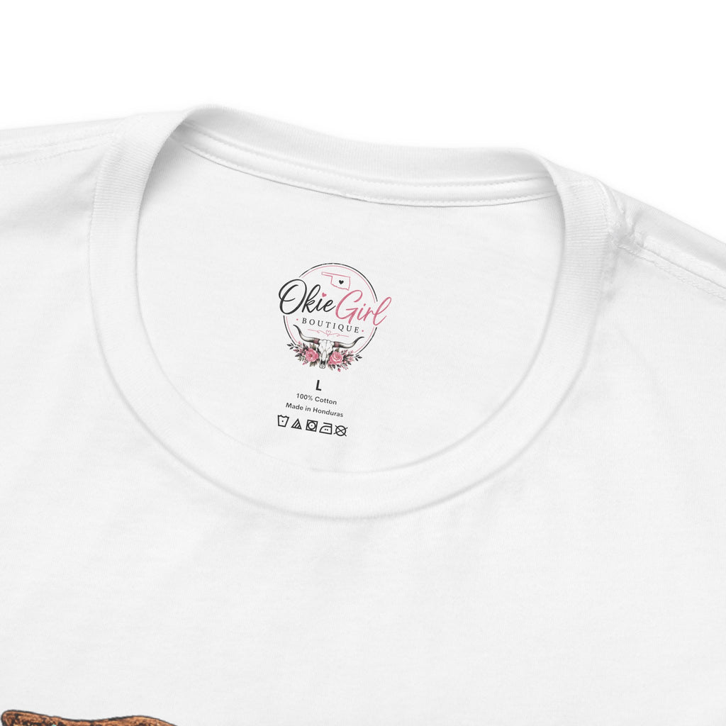 Highland Cow Tee with Bubble Tea