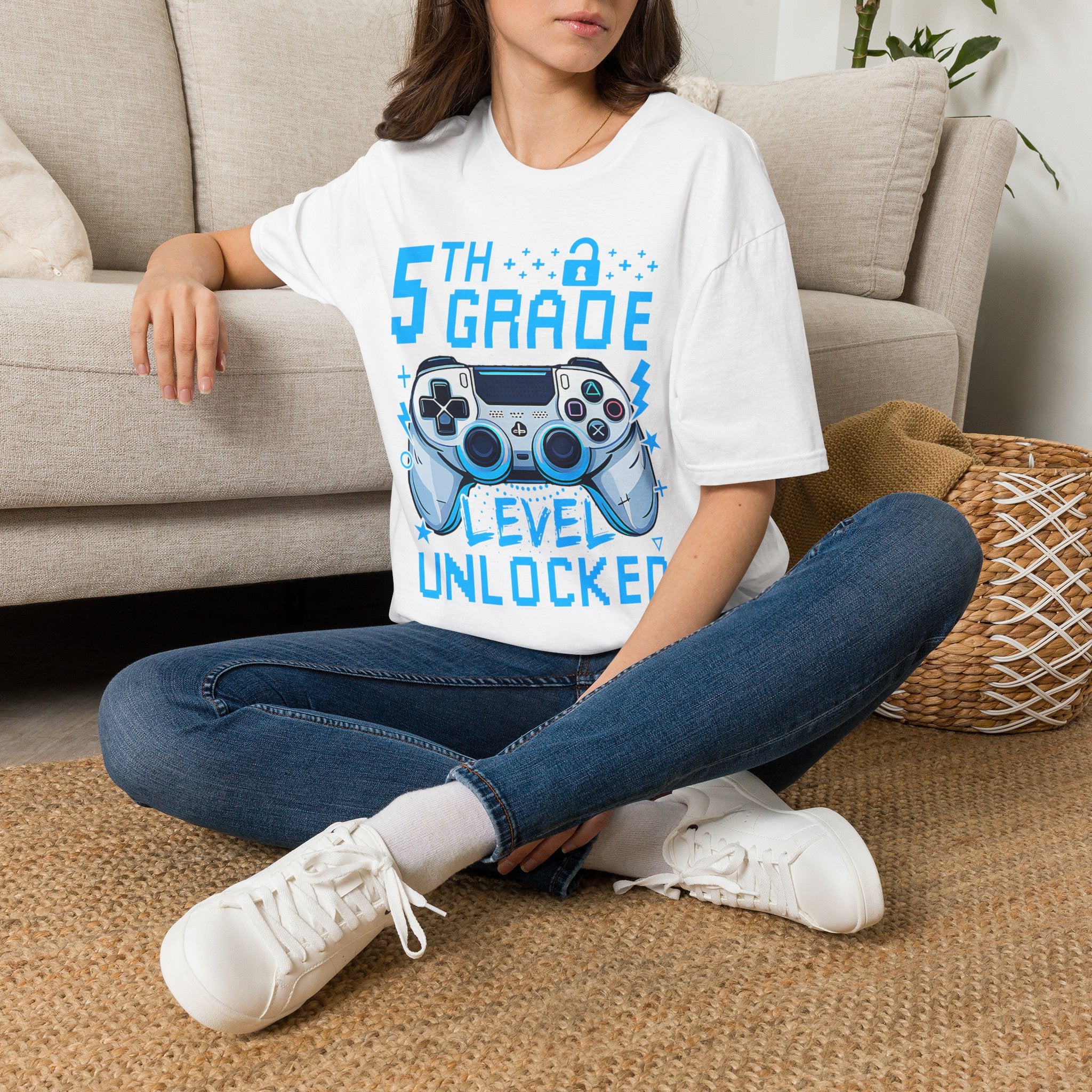 5th Grade Level Unlocked T-Shirt — Adult size