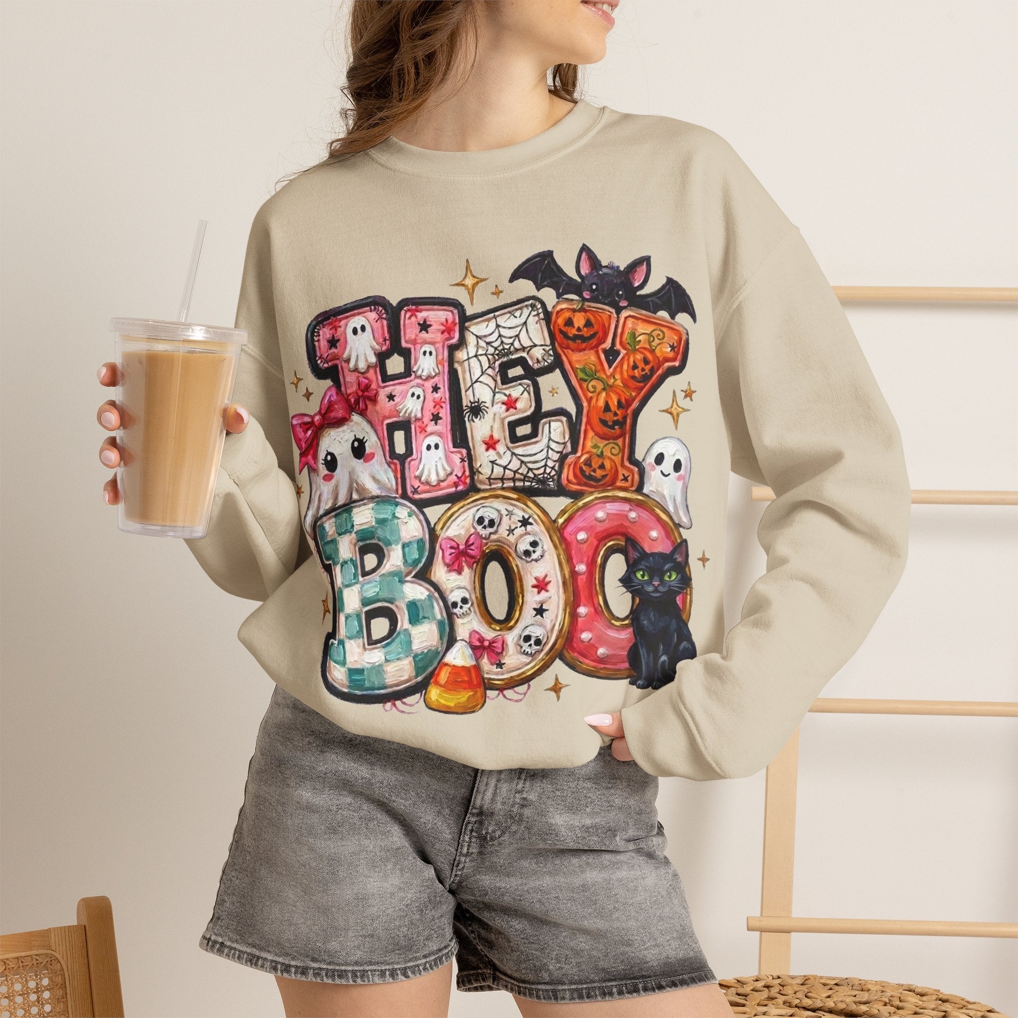 Halloween 'Hey Boo' Sweatshirt