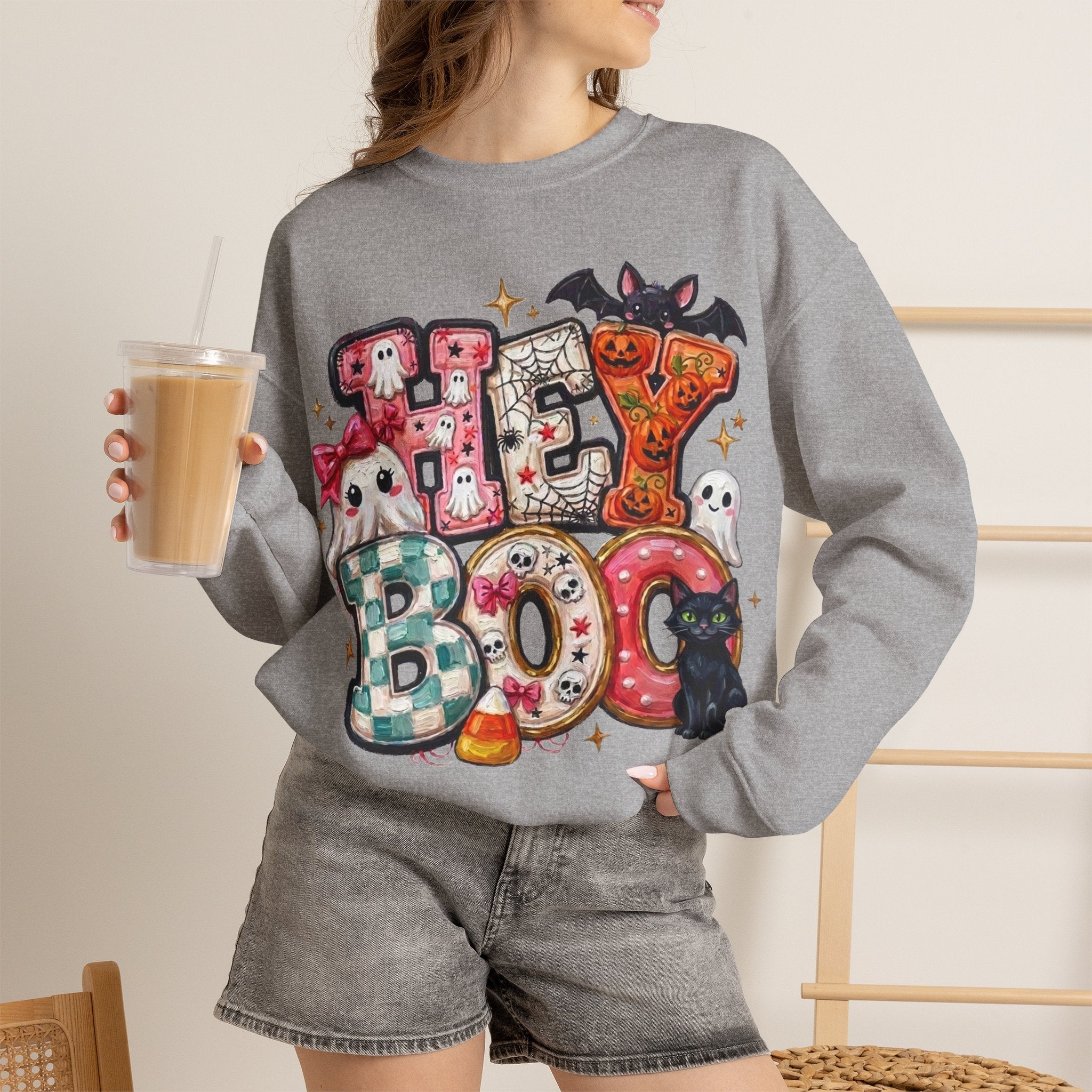 Halloween 'Hey Boo' Sweatshirt