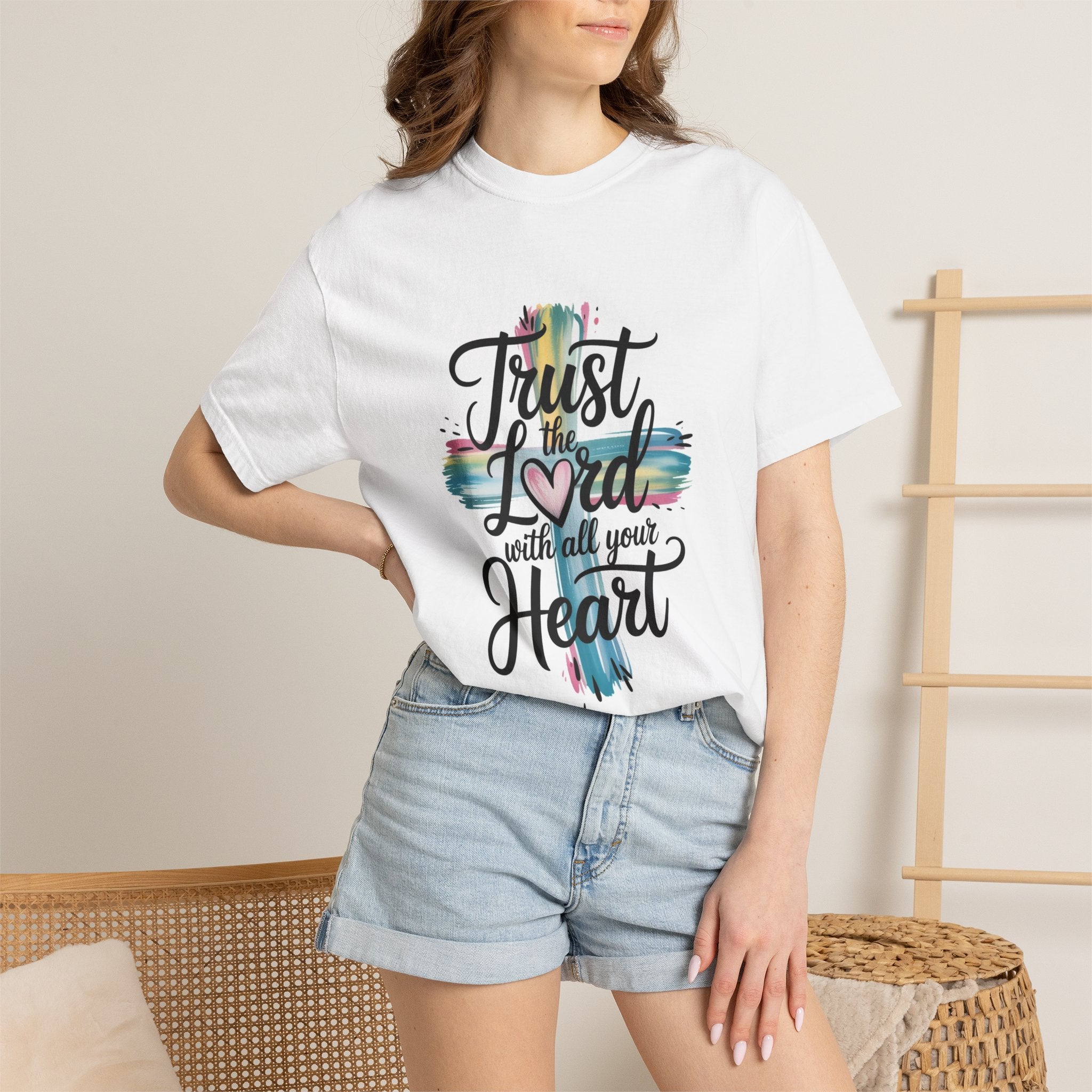Faith T-Shirt — "Trust the Lord with All Your Heart" Christian Tee