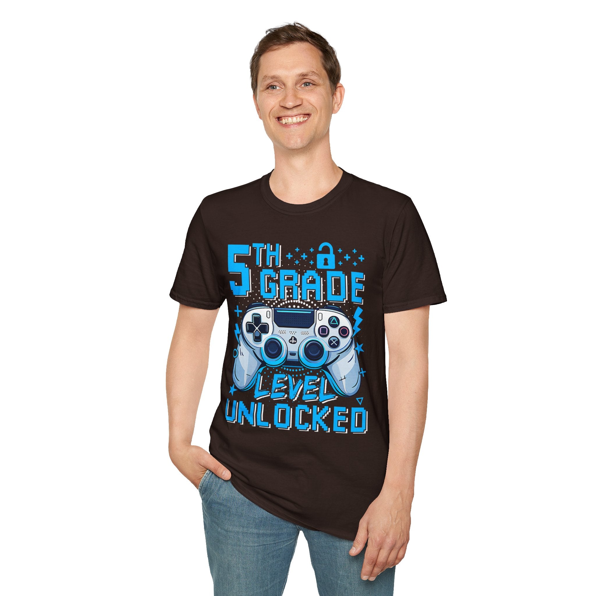5th Grade Level Unlocked T-Shirt — Adult size