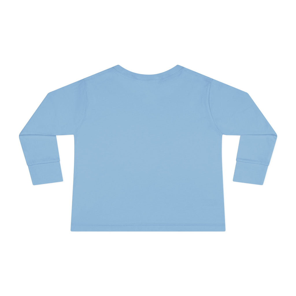 Love Cow Toddler Long Sleeve Tee — Cute Farm Animal Heart Design