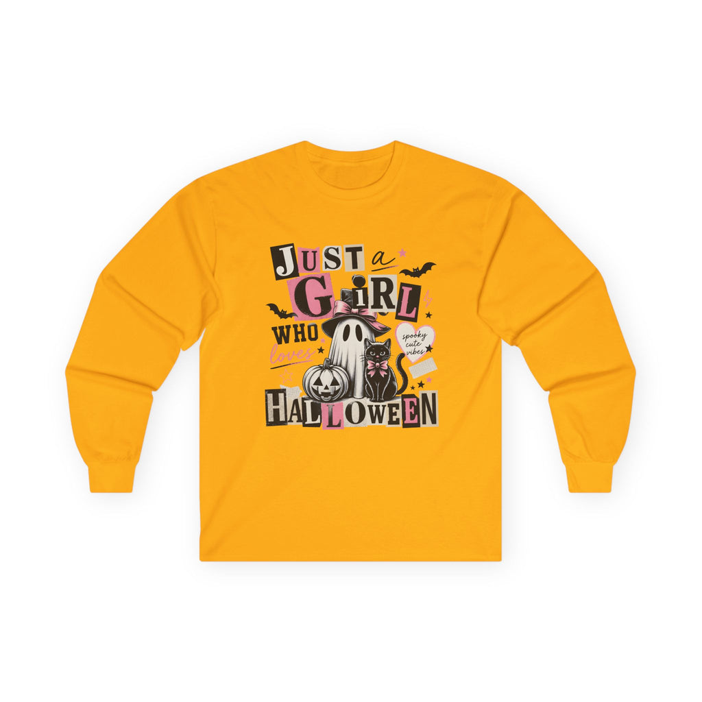 Just a Girl Who Loves Halloween Long Sleeve Tee