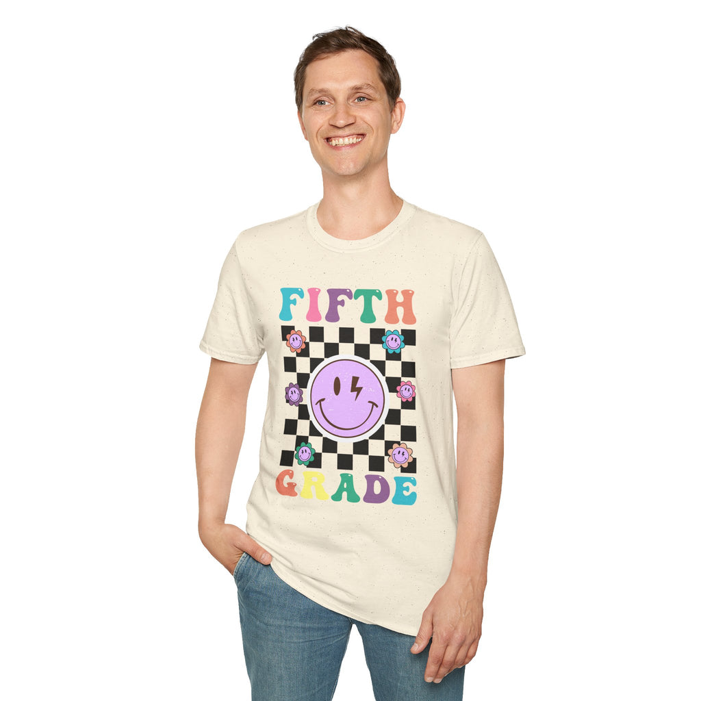 Fifth Grade Retro Smiley- Adult size