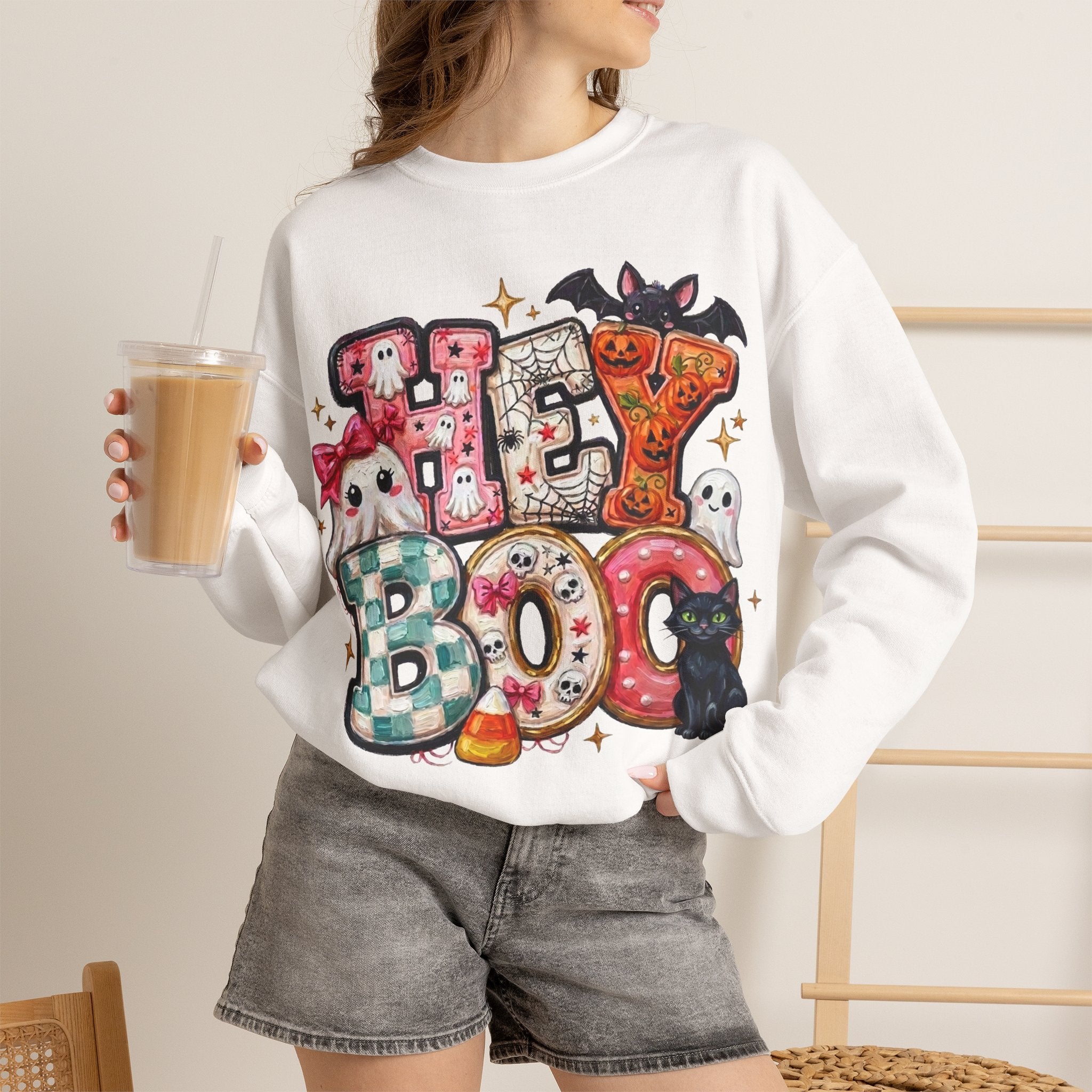 Halloween 'Hey Boo' Sweatshirt