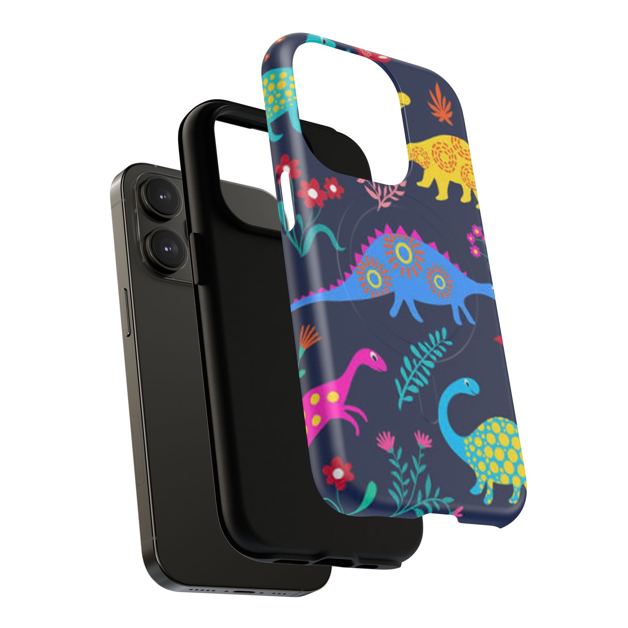 Dino Floral Tough Magnetic Phone Case