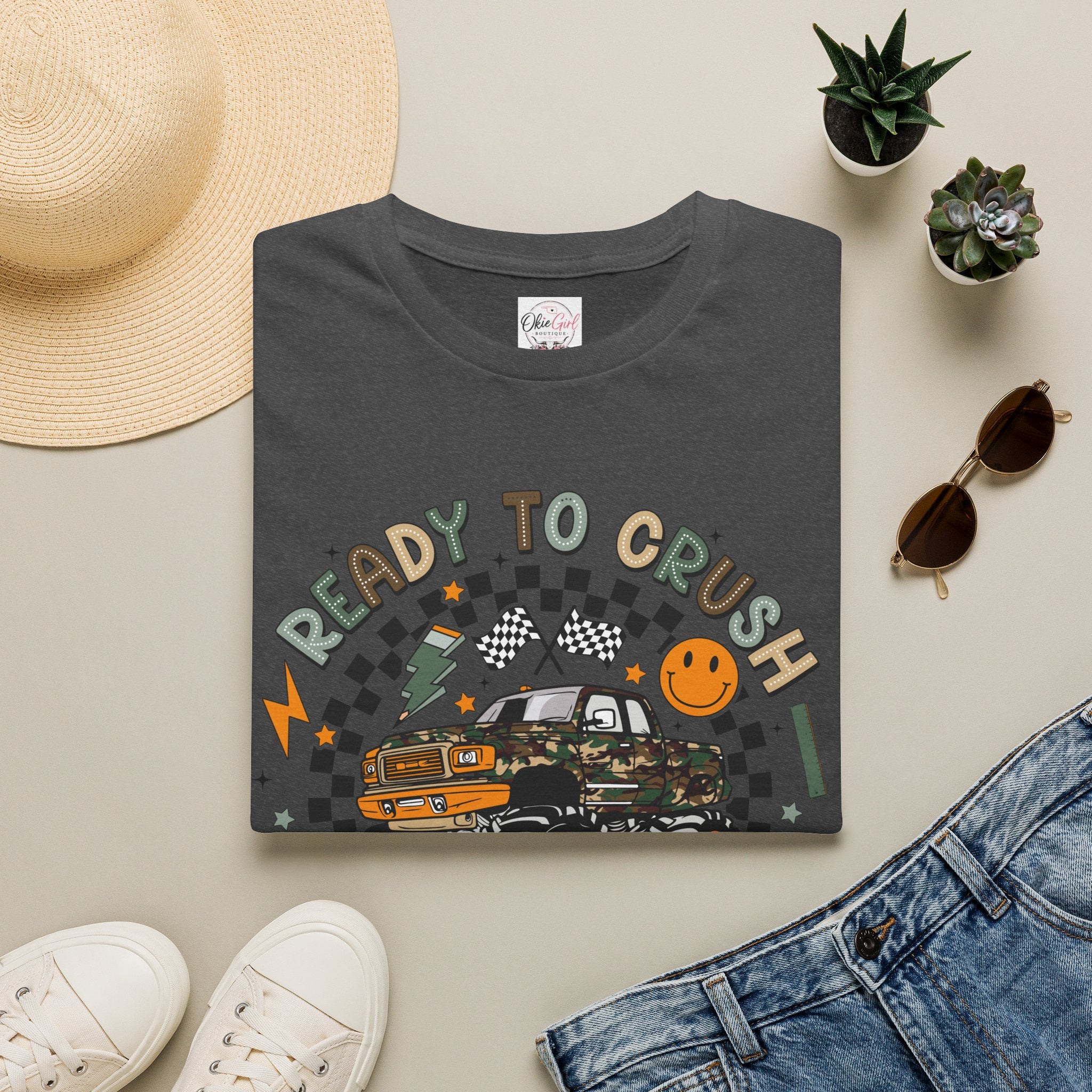 Ready to Crush Monster Truck T-Shirt — Adult size