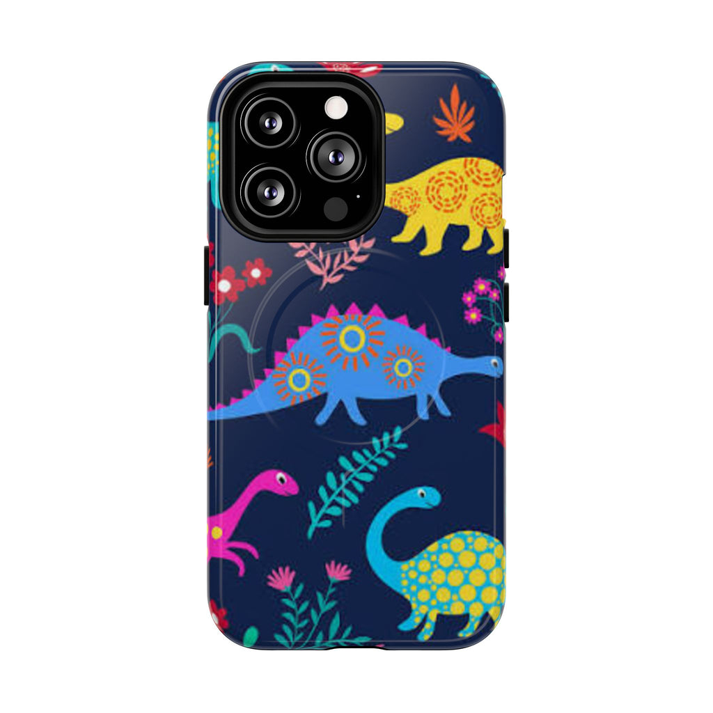 Dino Floral Tough Magnetic Phone Case
