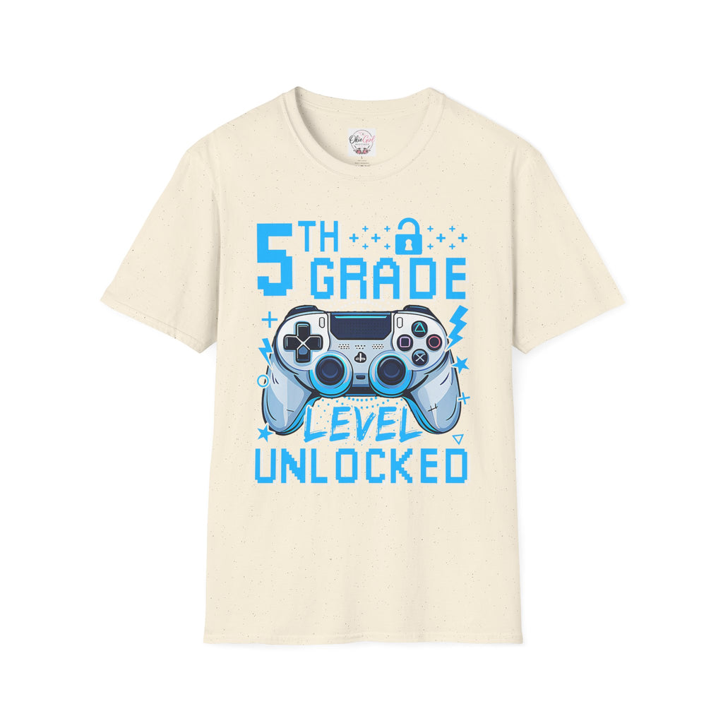 5th Grade Level Unlocked T-Shirt — Adult size