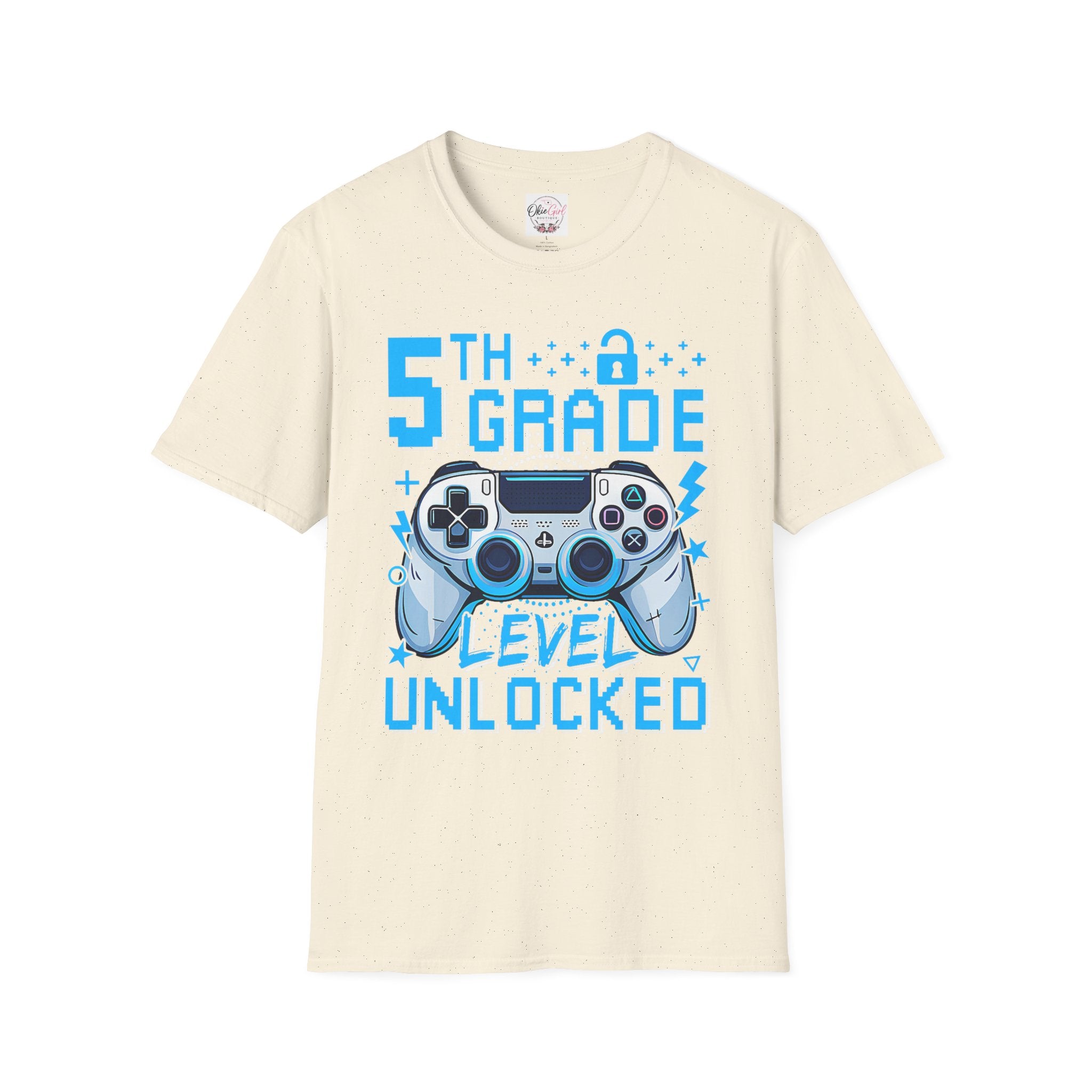 5th Grade Level Unlocked T-Shirt — Adult size