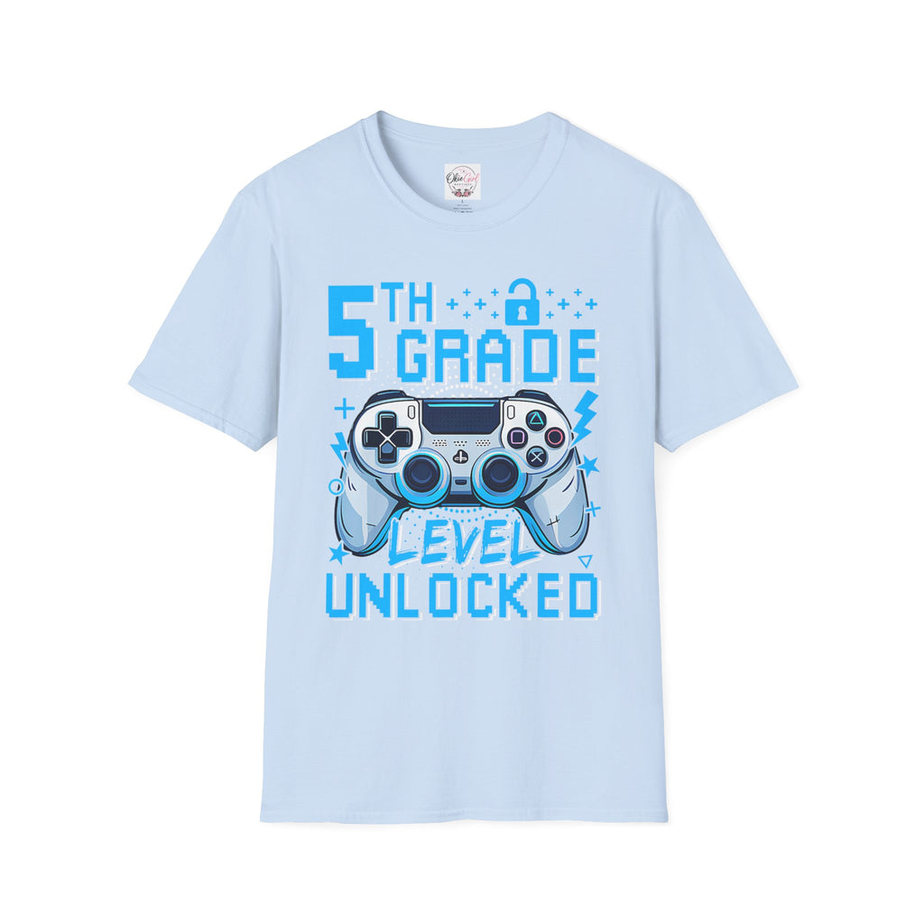 5th Grade Level Unlocked T-Shirt — Adult size