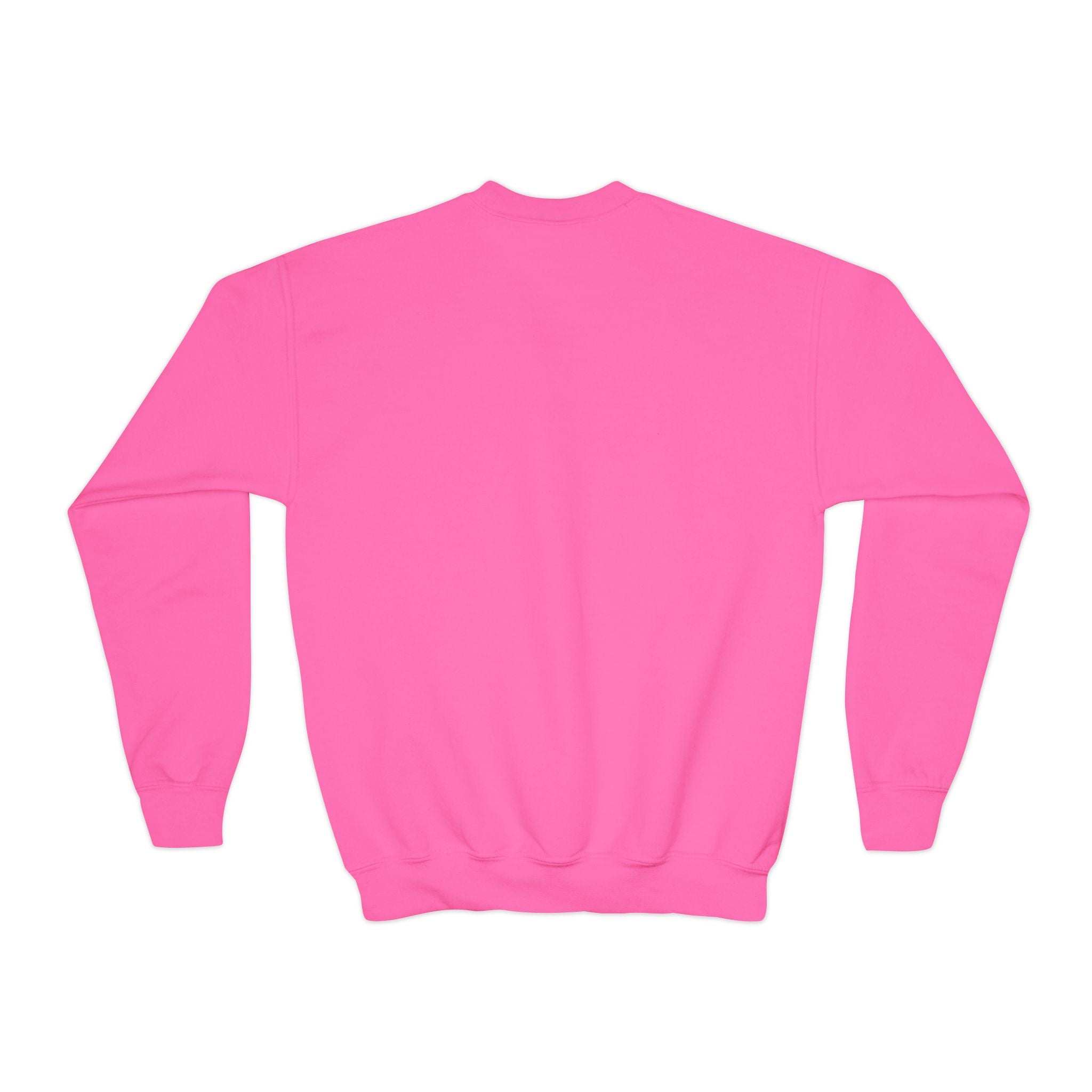 Youth Crewneck Sweatshirt — "Bruh We Back" Retro Smiley Graphic