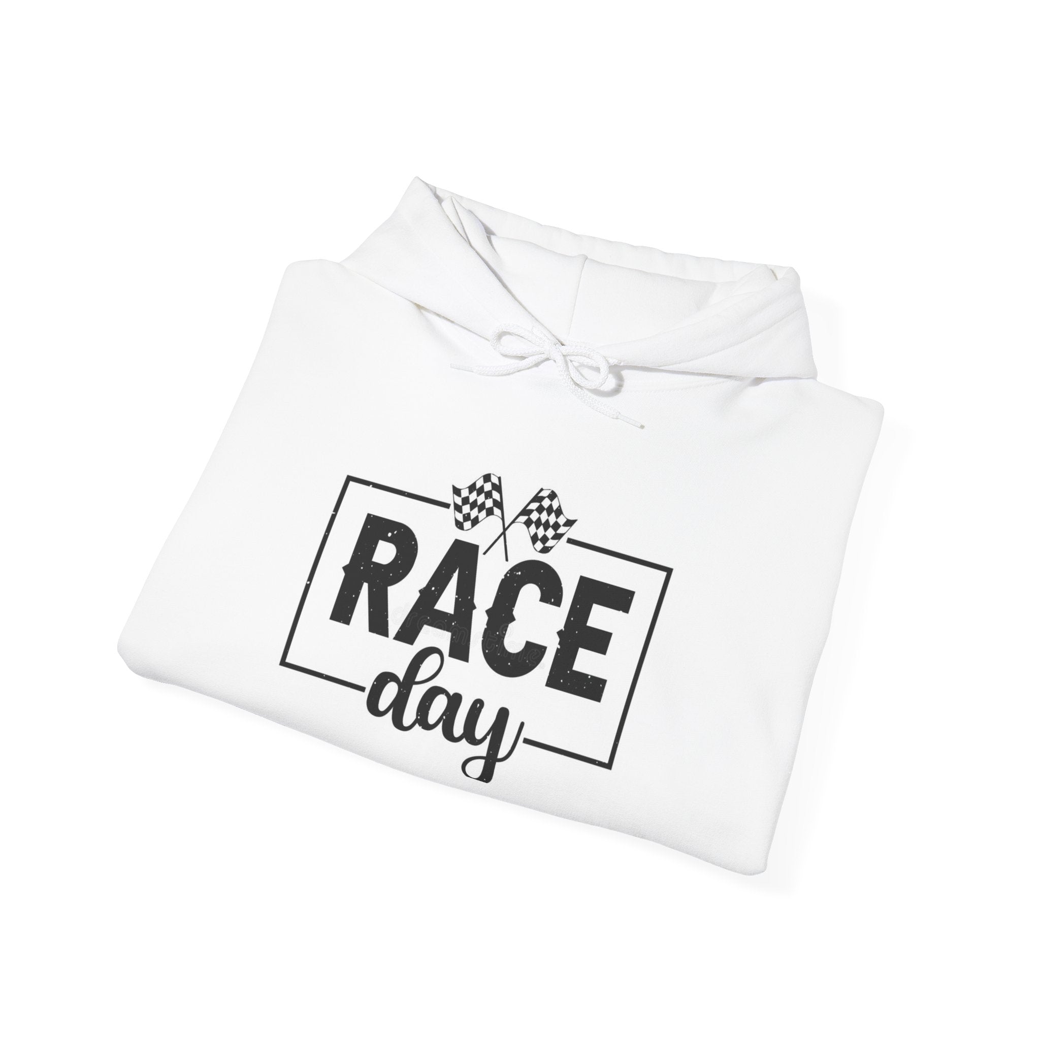 Race Day Hoodie — Racing Flag Graphic Hooded Sweatshirt