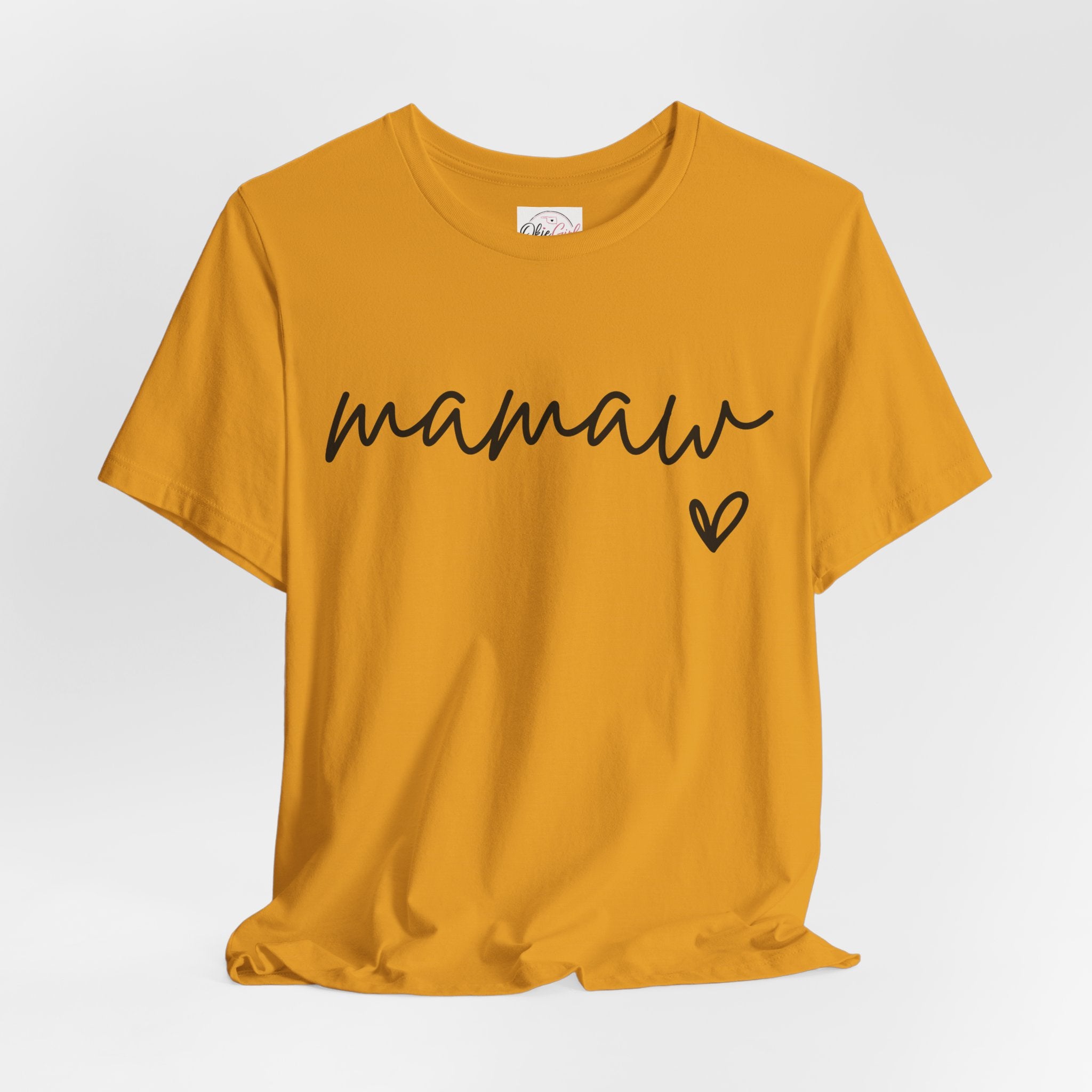 Mamaw Script Heart T-Shirt