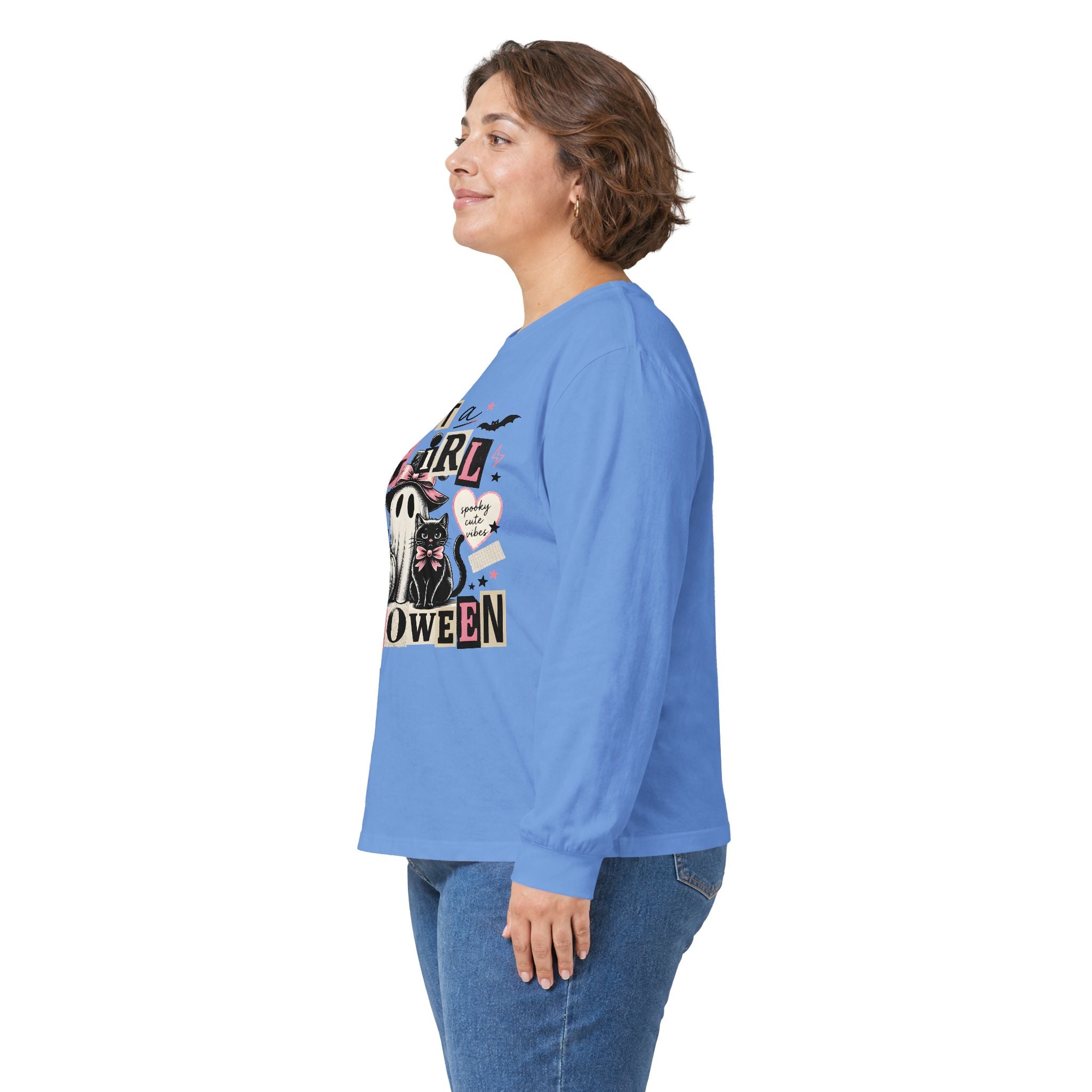 Just a Girl Who Loves Halloween Long Sleeve Tee