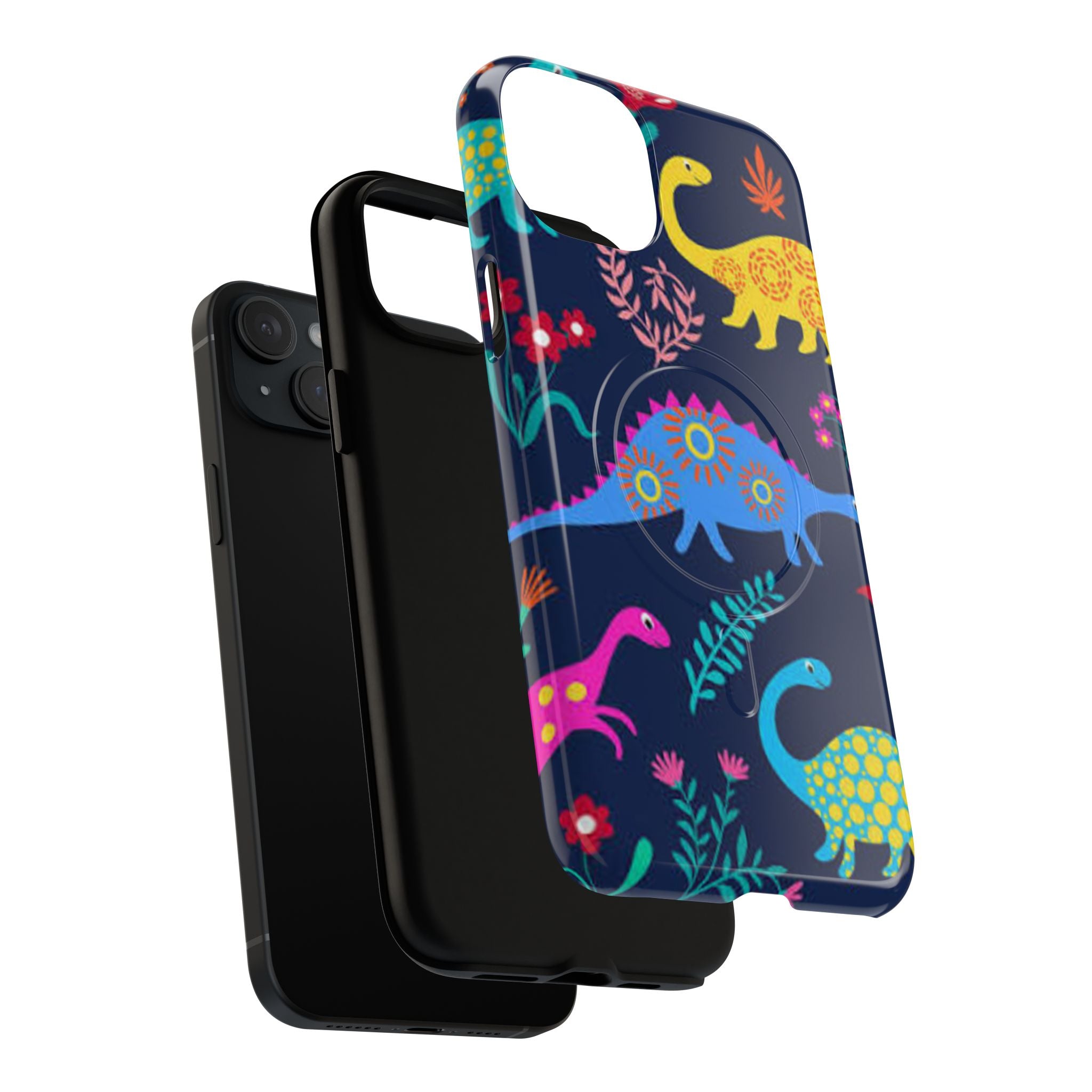 Dino Floral Tough Magnetic Phone Case