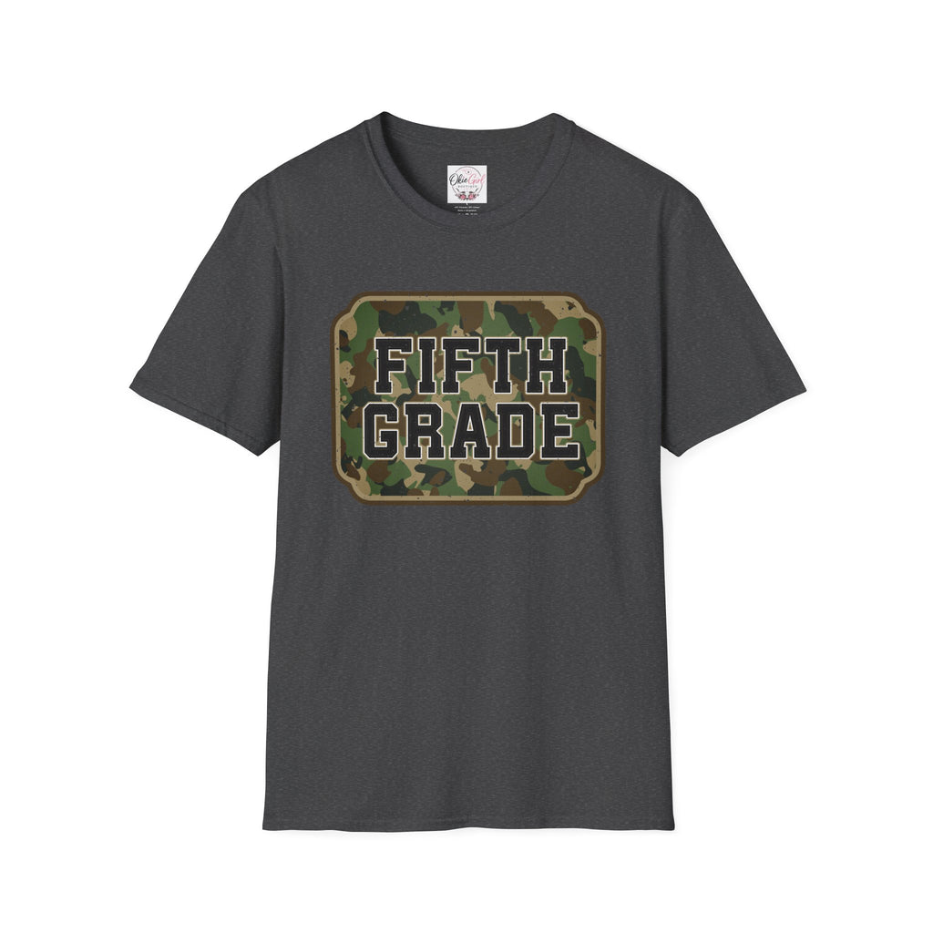 Fifth Grade Camo  (adult)  T-Shirt