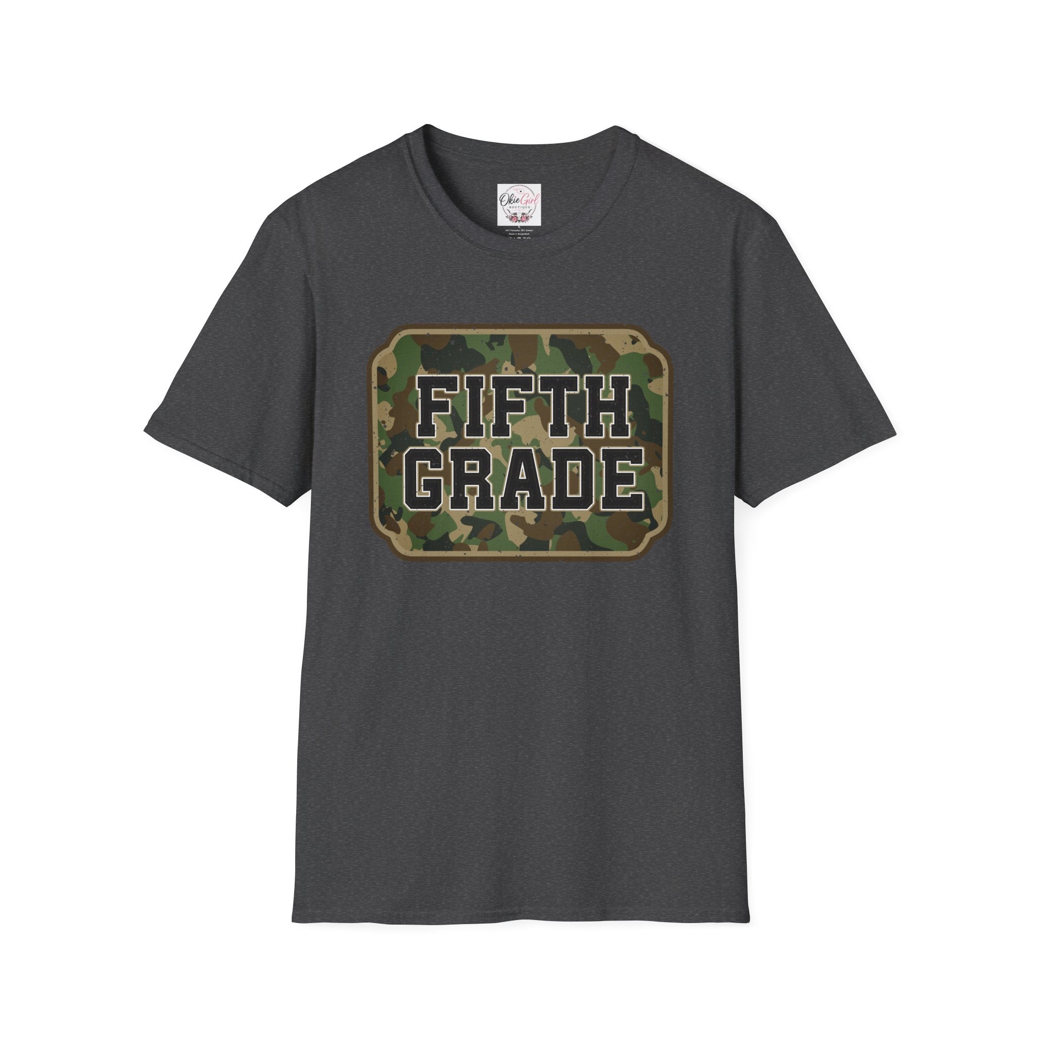 Fifth Grade Camo  (adult)  T-Shirt