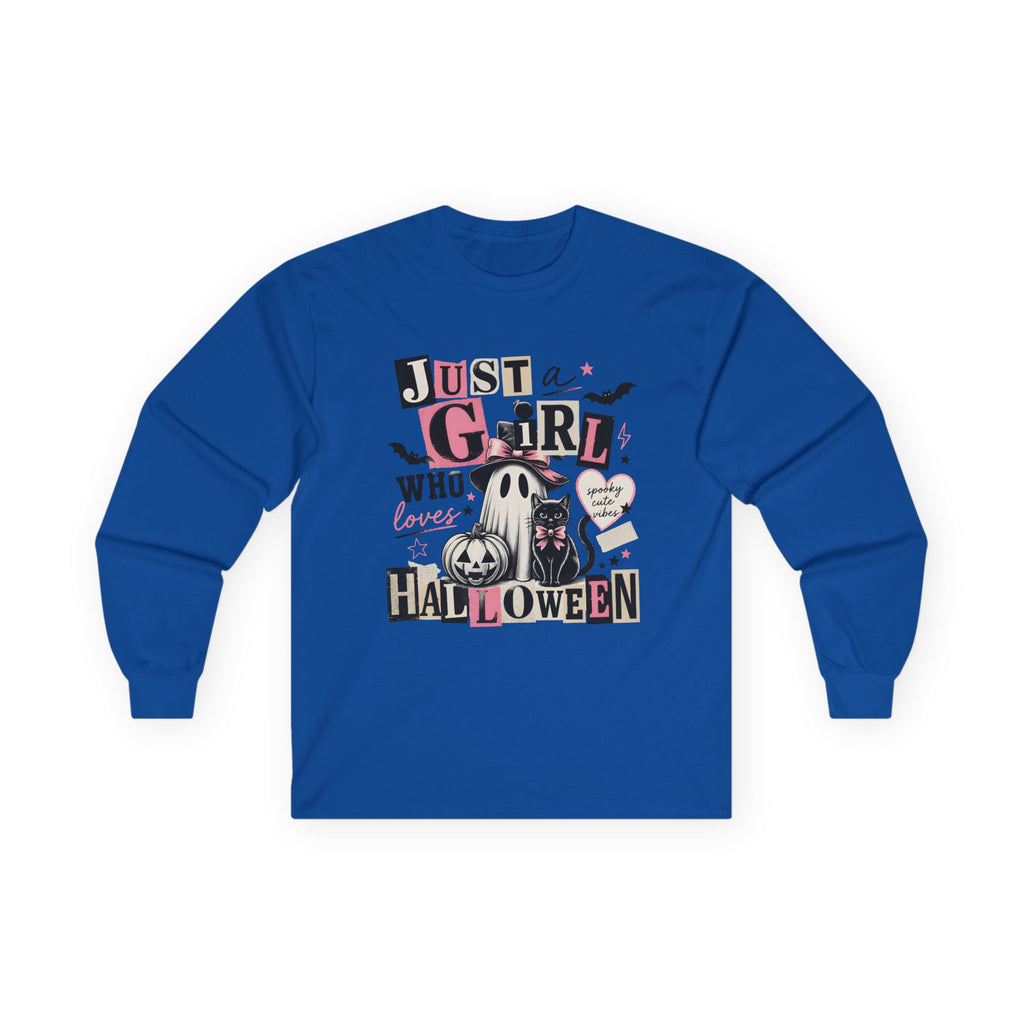 Just a Girl Who Loves Halloween Long Sleeve Tee