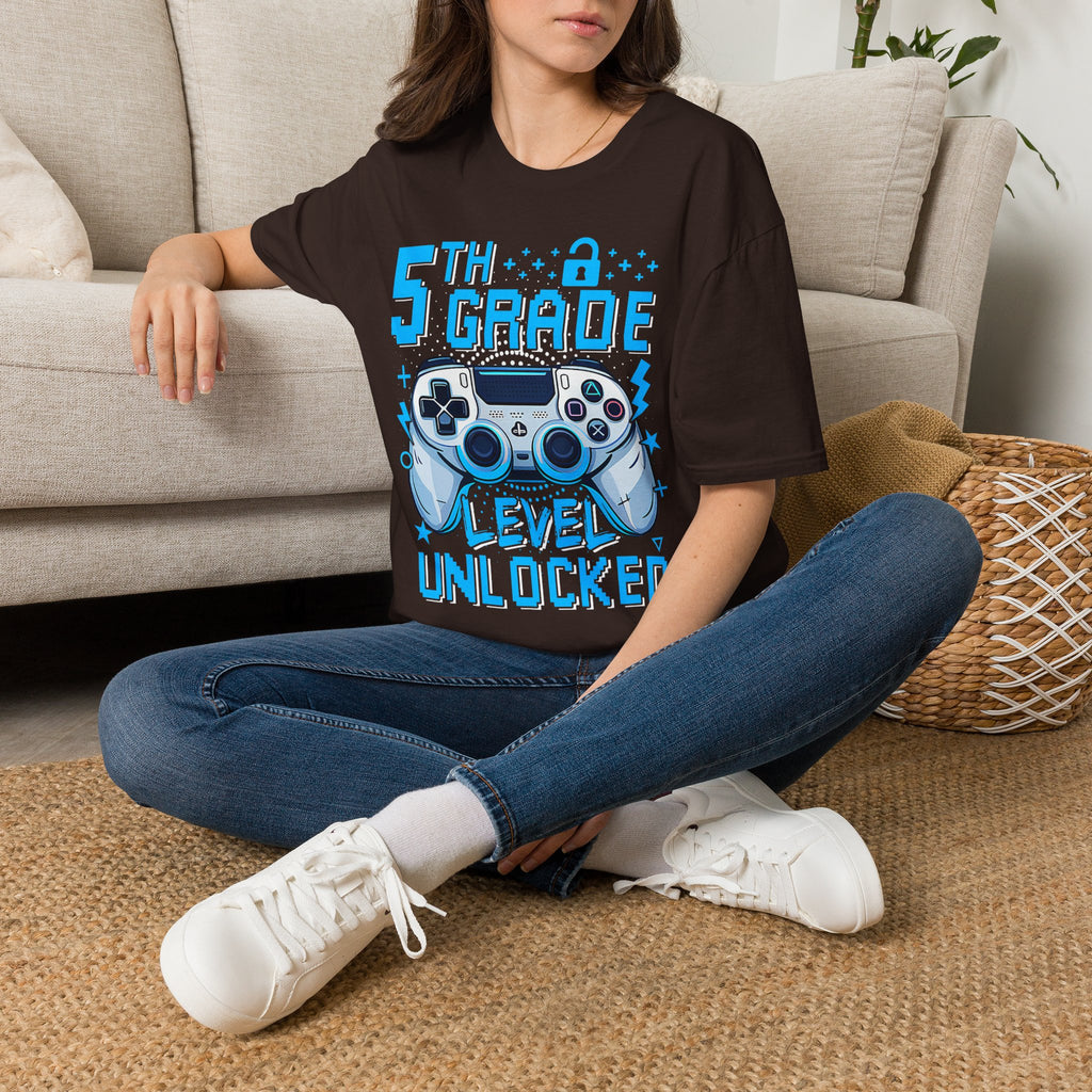 5th Grade Level Unlocked T-Shirt — Adult size