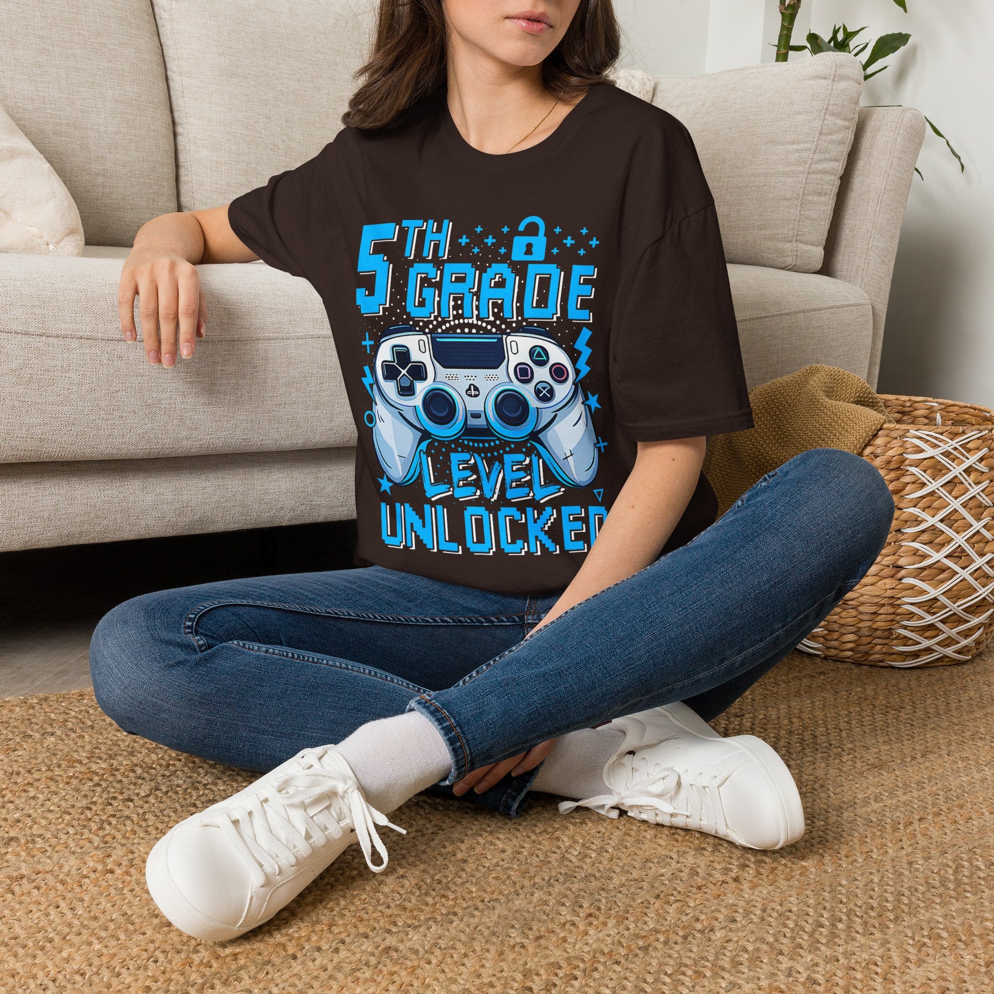 5th Grade Level Unlocked T-Shirt — Adult size