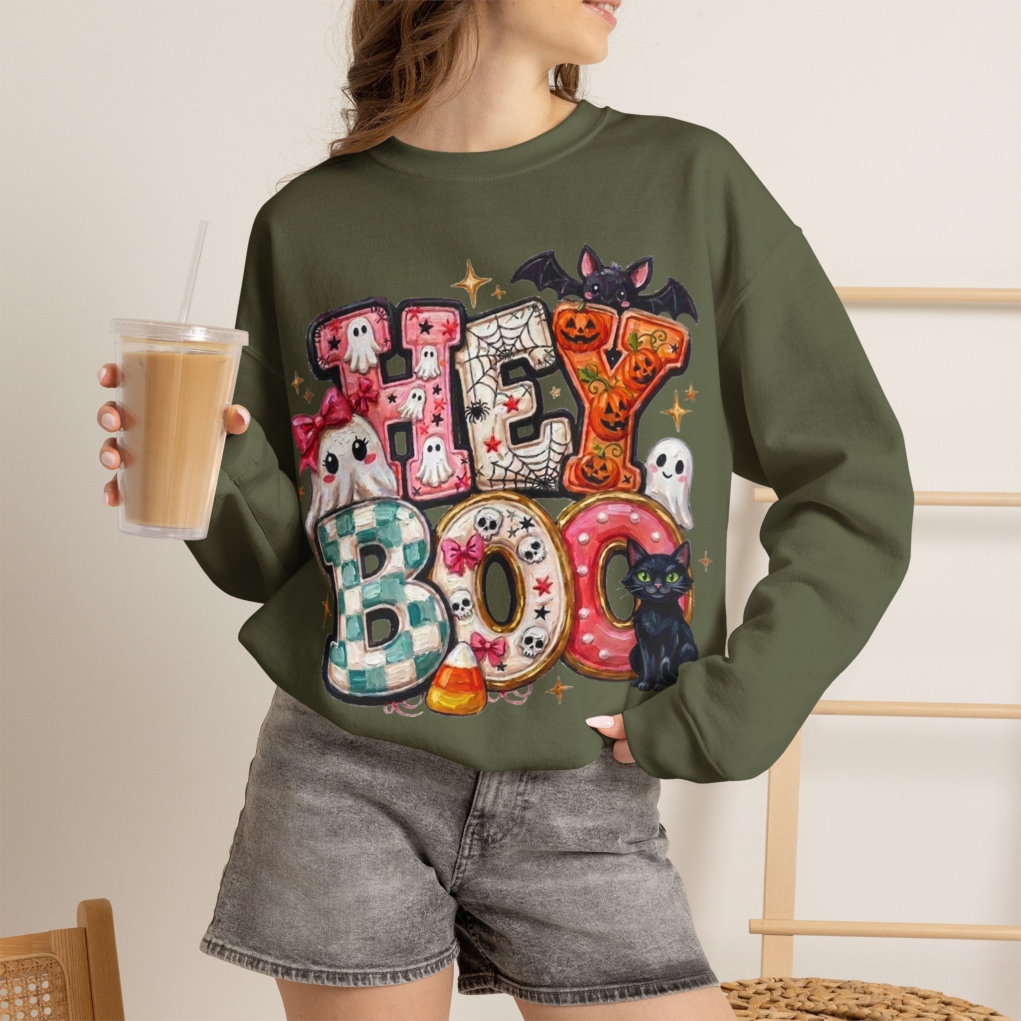 Halloween 'Hey Boo' Sweatshirt